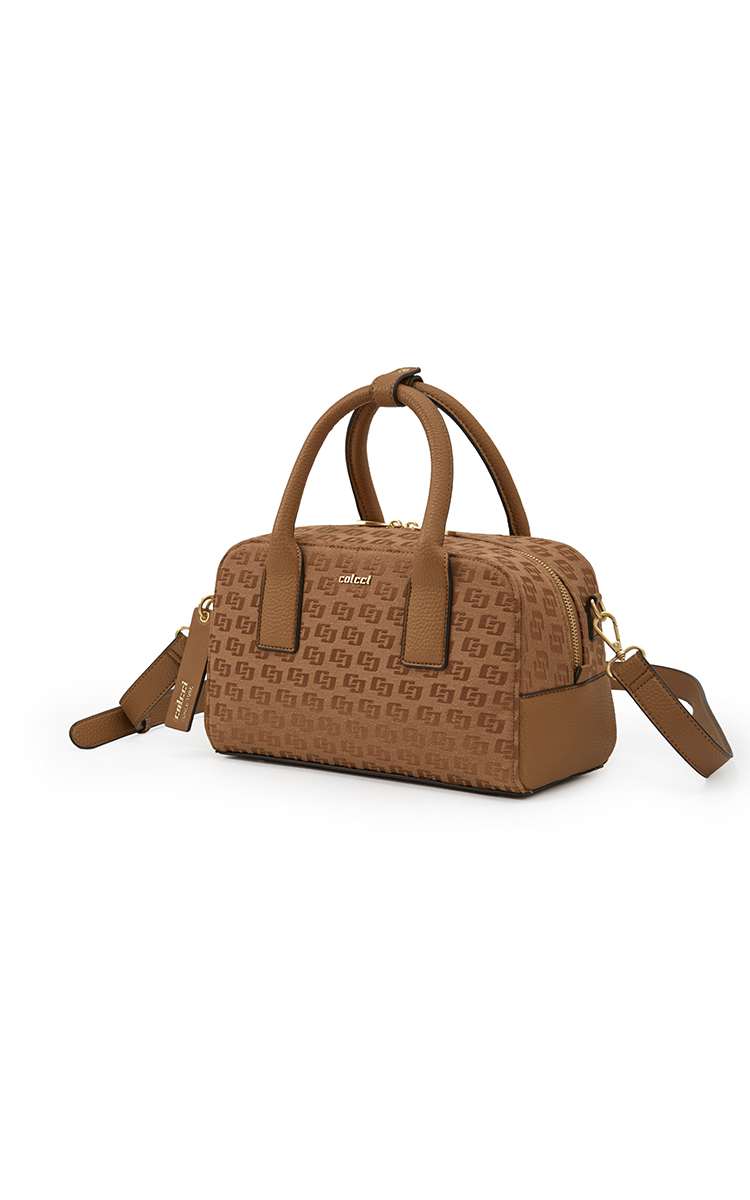 BOLSA COLCCI FEM BOWLING JACQUARD U PRETO