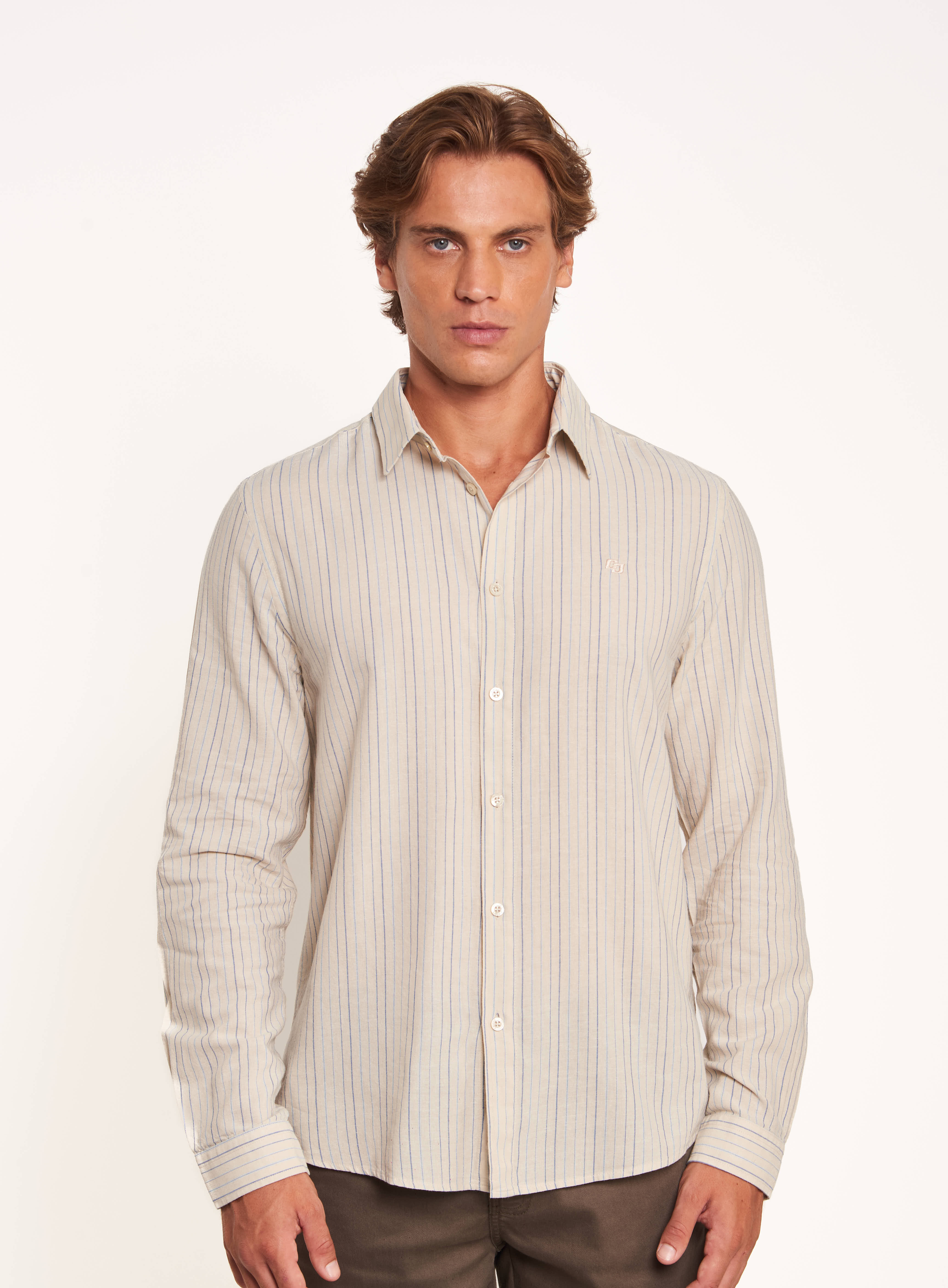 CAMISA LINHO LISTRADA RELAX GG LISTRADO