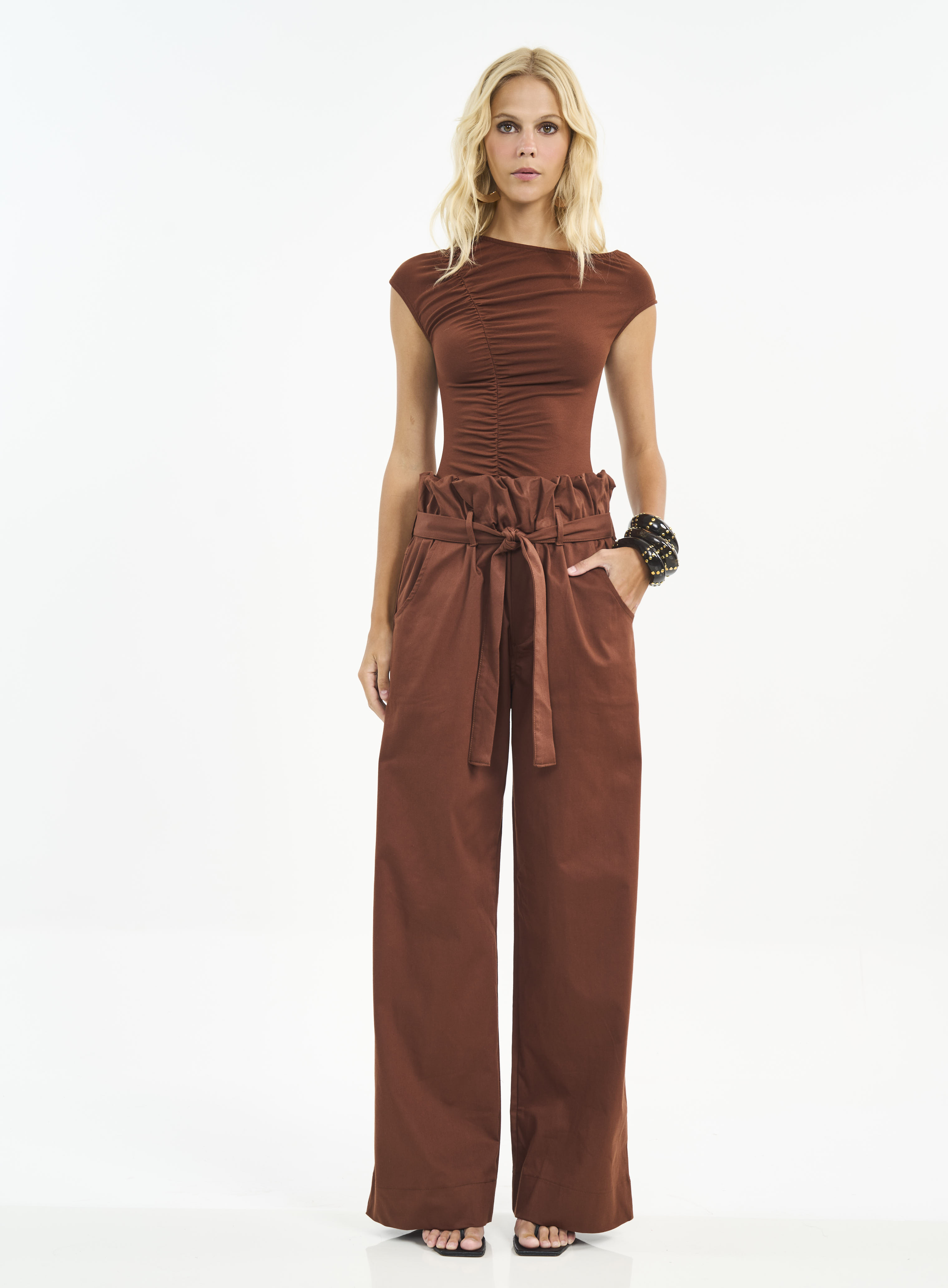 CALÇA COLCCI M MARROM TIRAMISU
