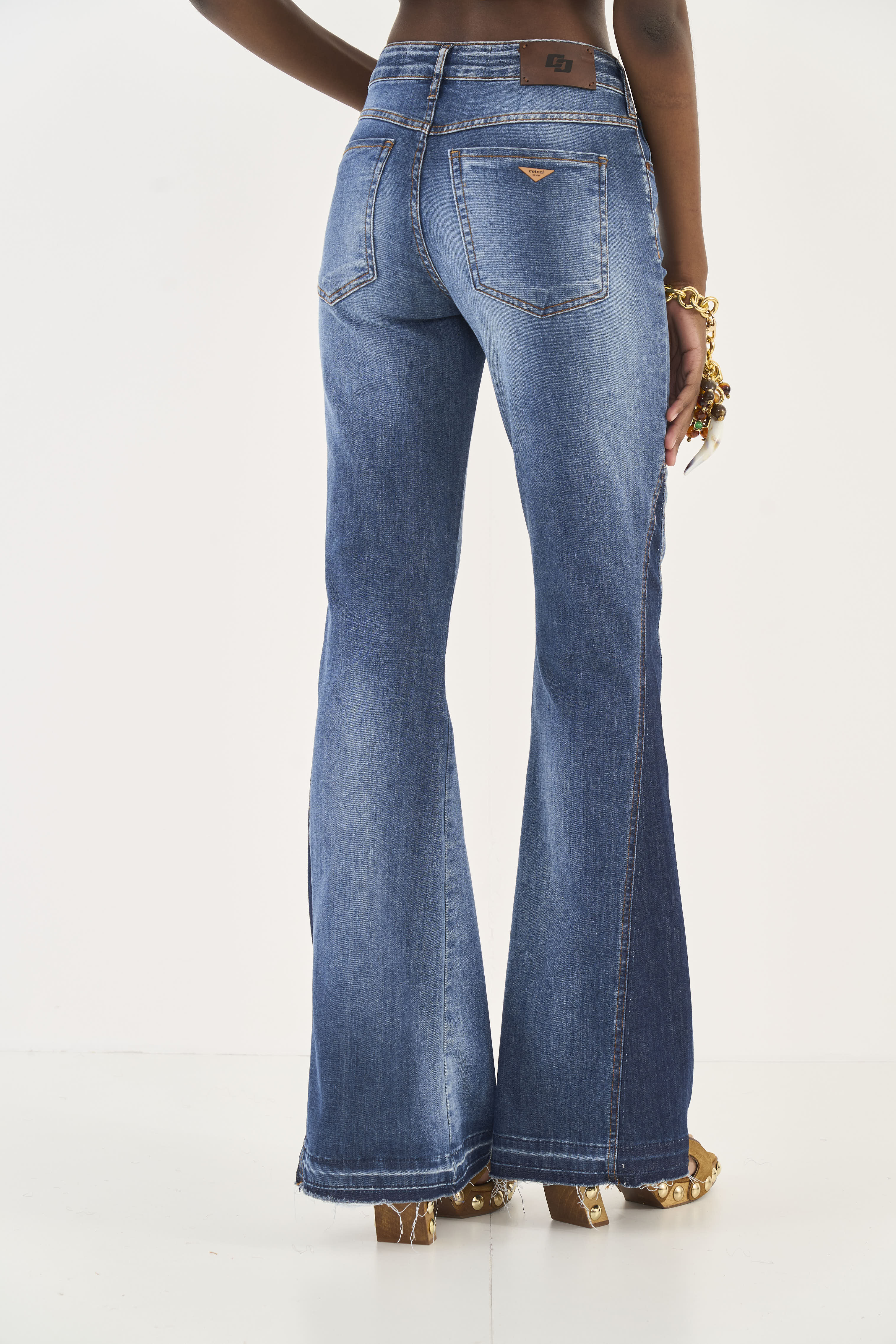 CALÇA JEANS BIA FLARE 34 INDIGO