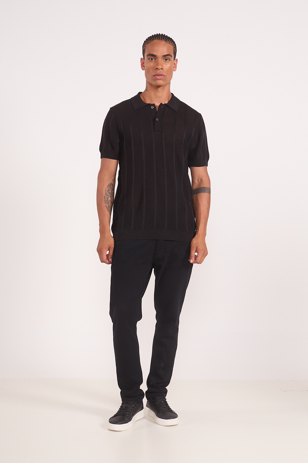POLO TRICÔ GG PRETO