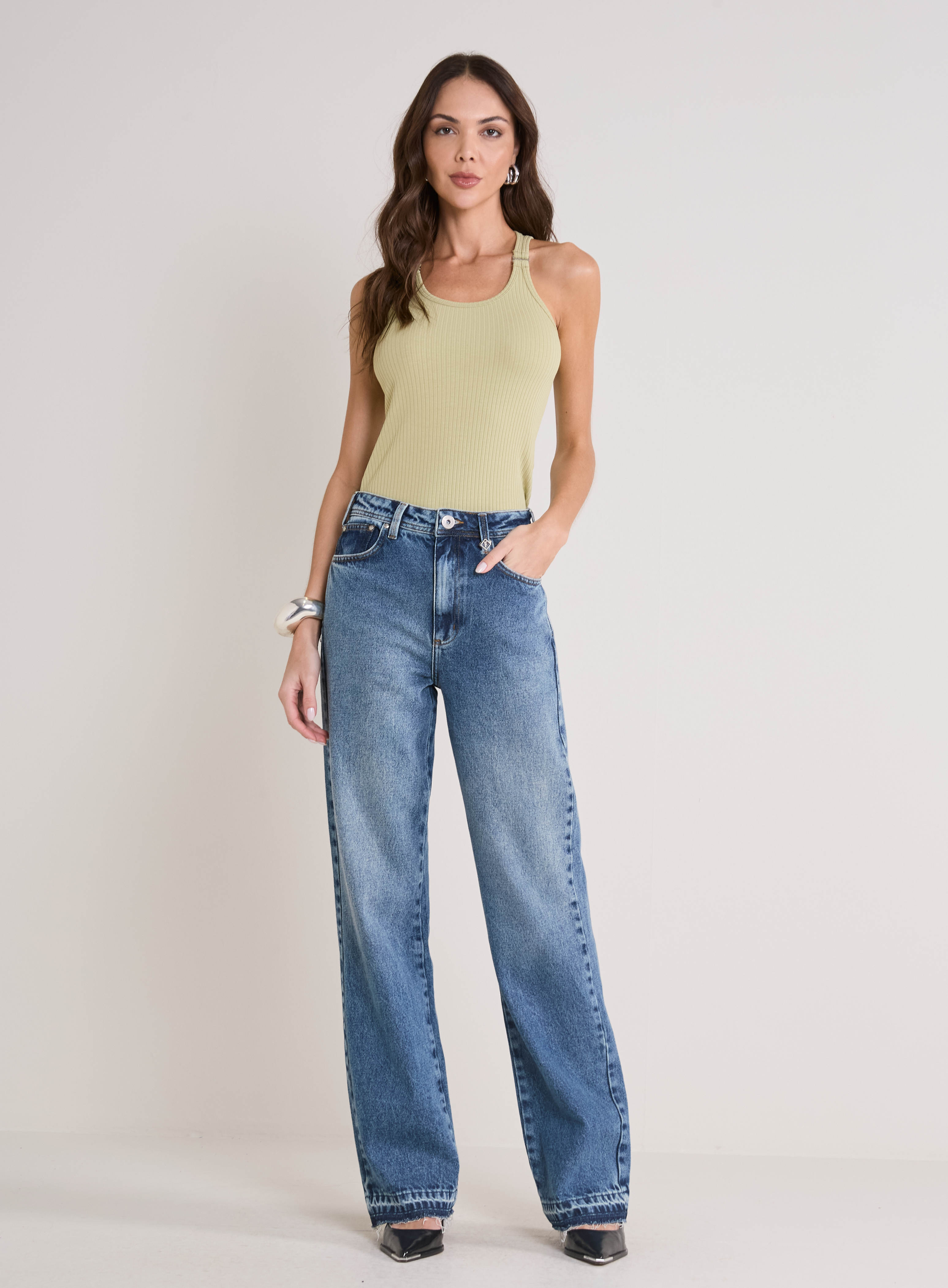 CALÇA JEANS BELLA 40 INDIGO