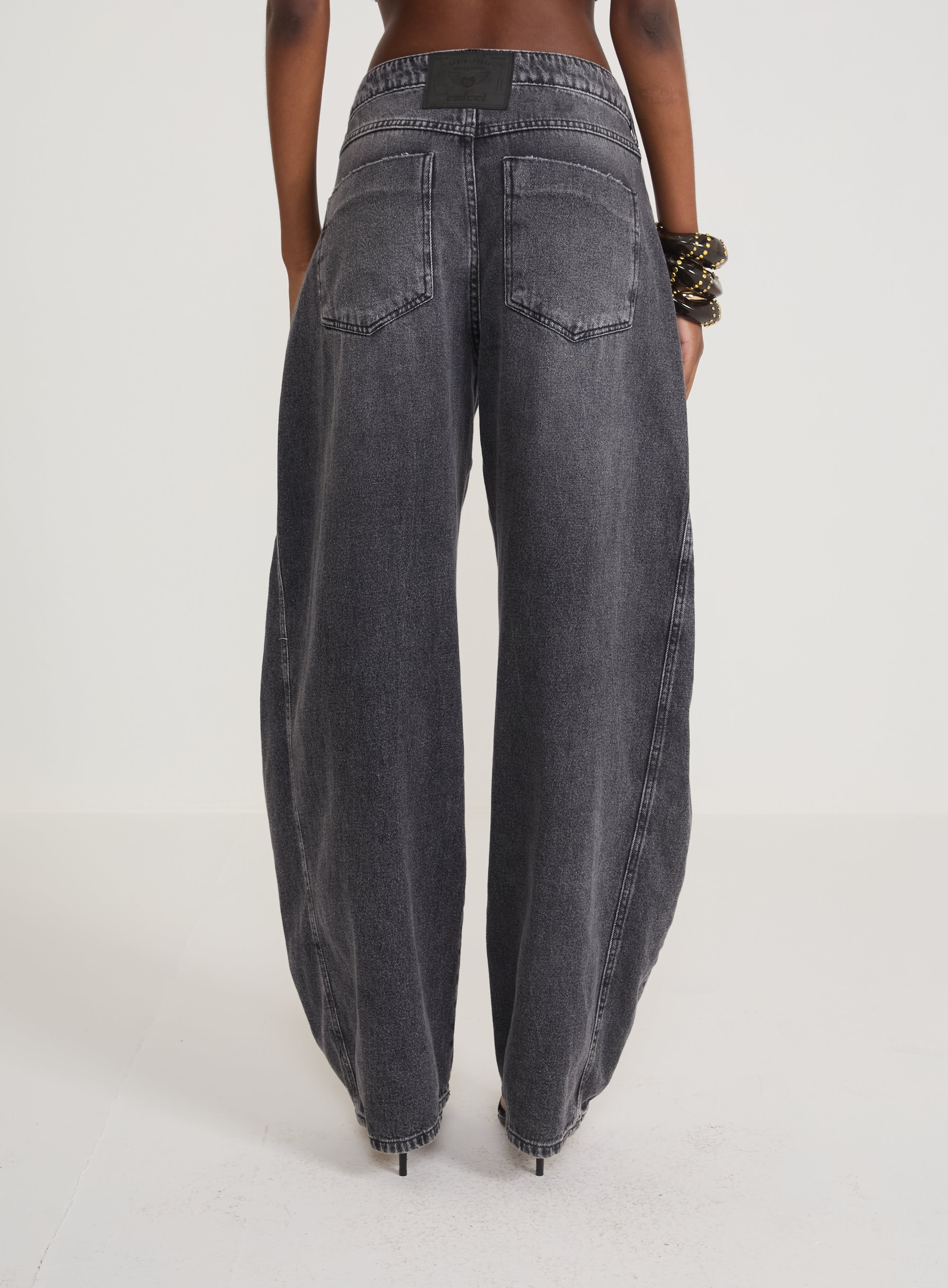 CALÇA JEANS BARRIL 46 IND.PRETO