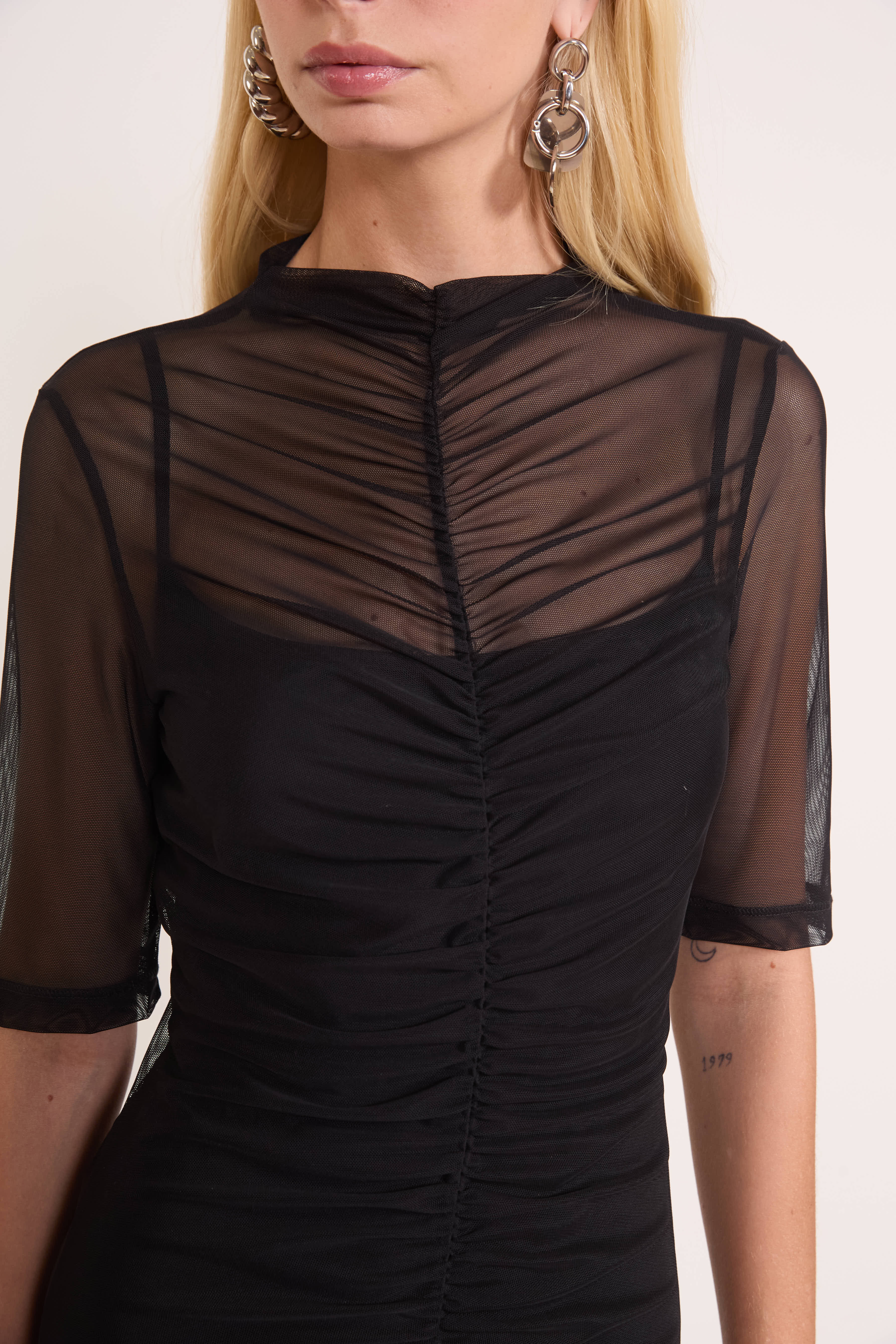 VESTIDO TULE G PRETO