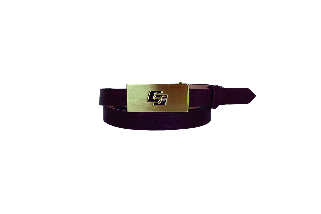 CINTO COLCCI FEM FIV PLACA OURO 85 BORDO BLOODSTON