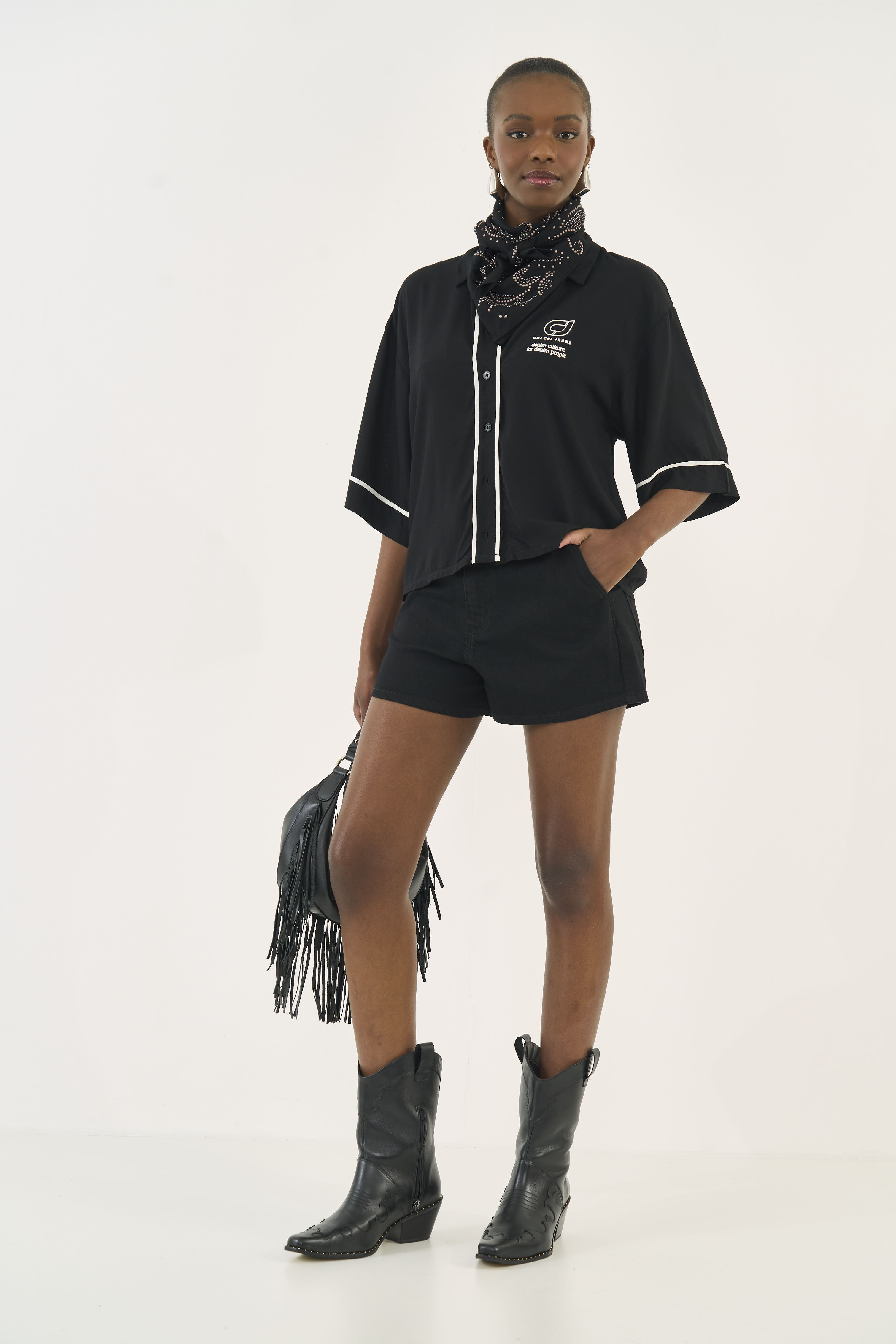 SHORT JEANS DUBAI 36 IND.PRETO