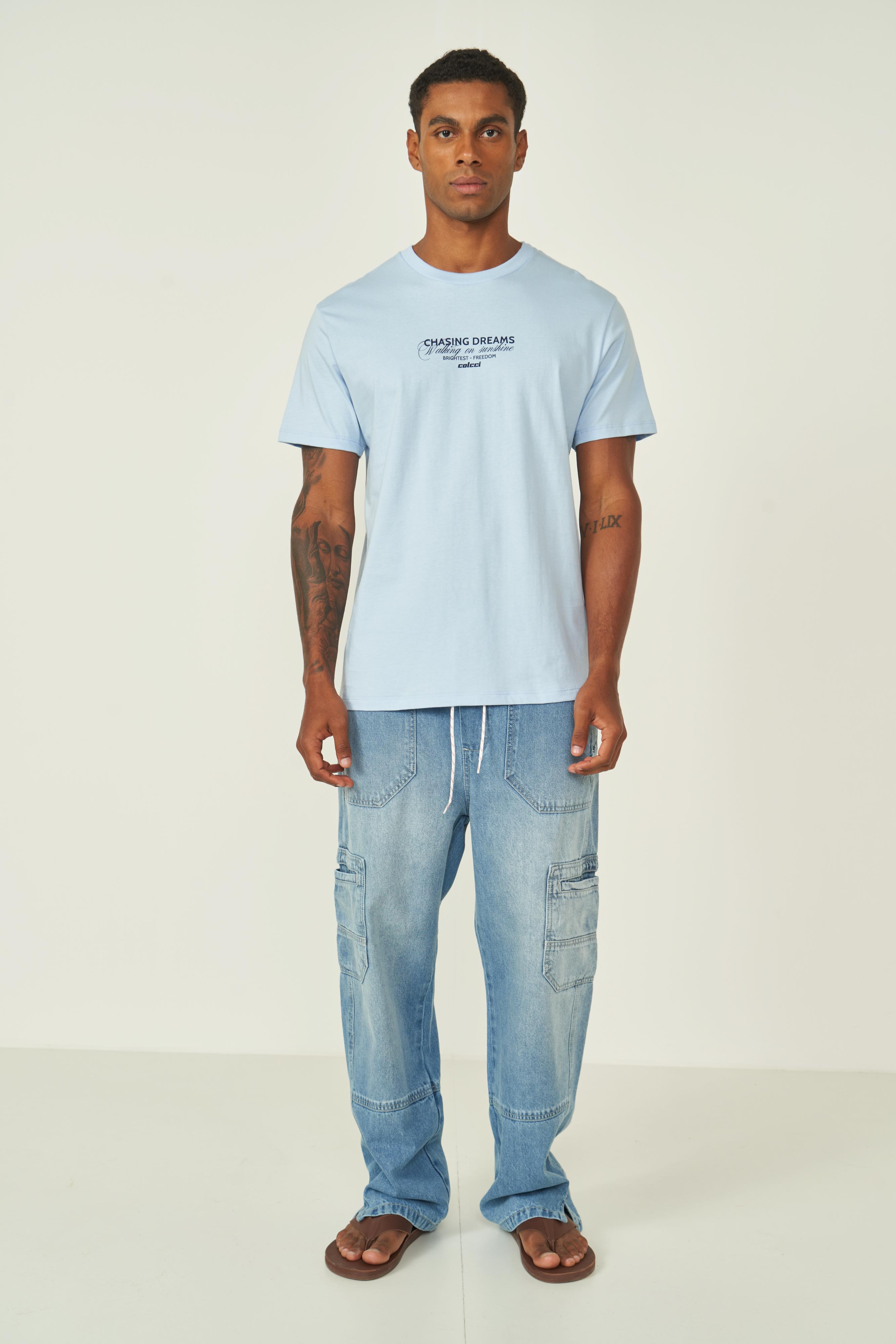 CAMISETA ESTAMPADA G AZUL TRANQUIL BLUE