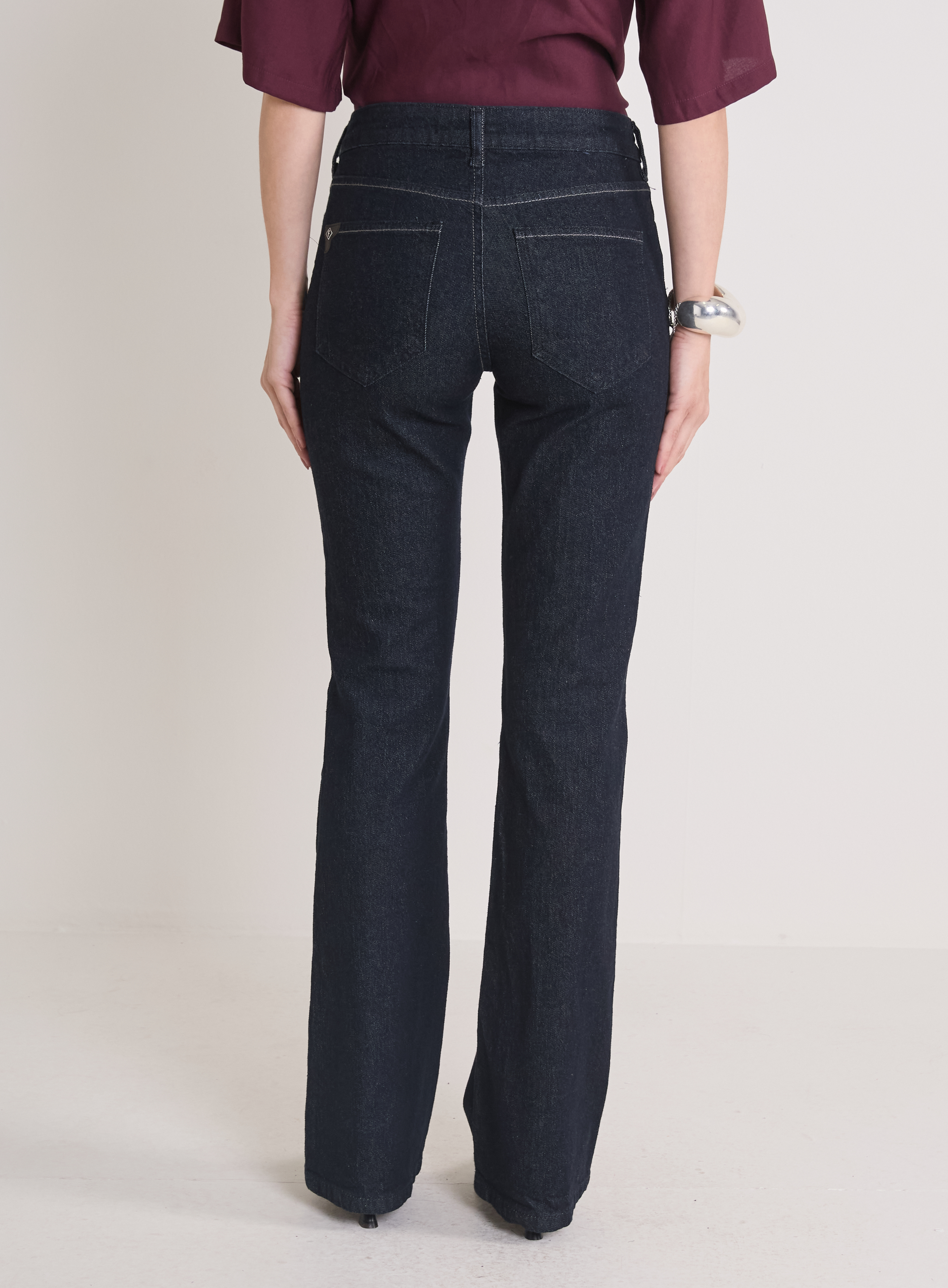 CALÇA JEANS BOOT CUT 44 INDIGO