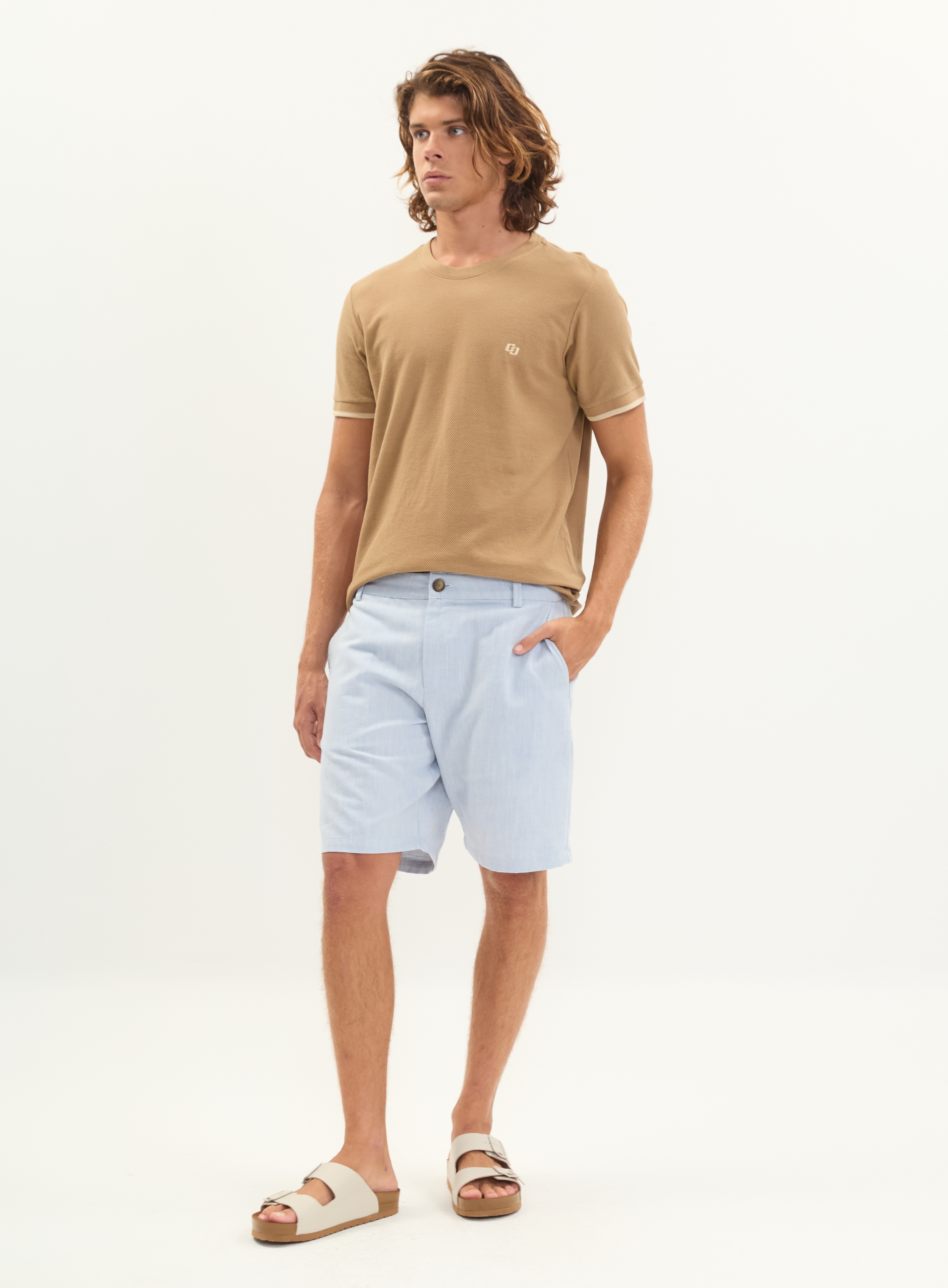 CAMISETA COLCCI G BEGE TAUPE