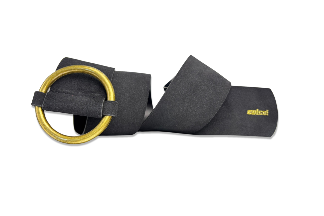 CINTO COLCCI FEM CAMURÇA 80 PRETO