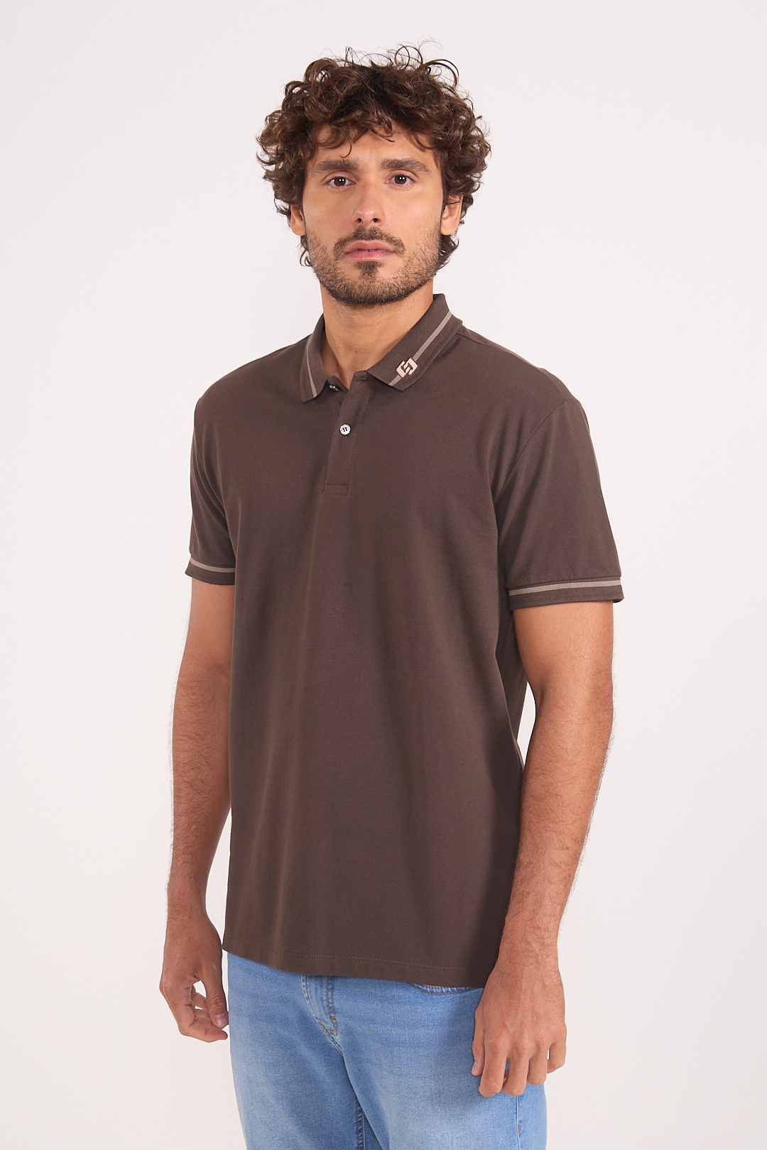 POLO COLCCI M MARROM COCONUT