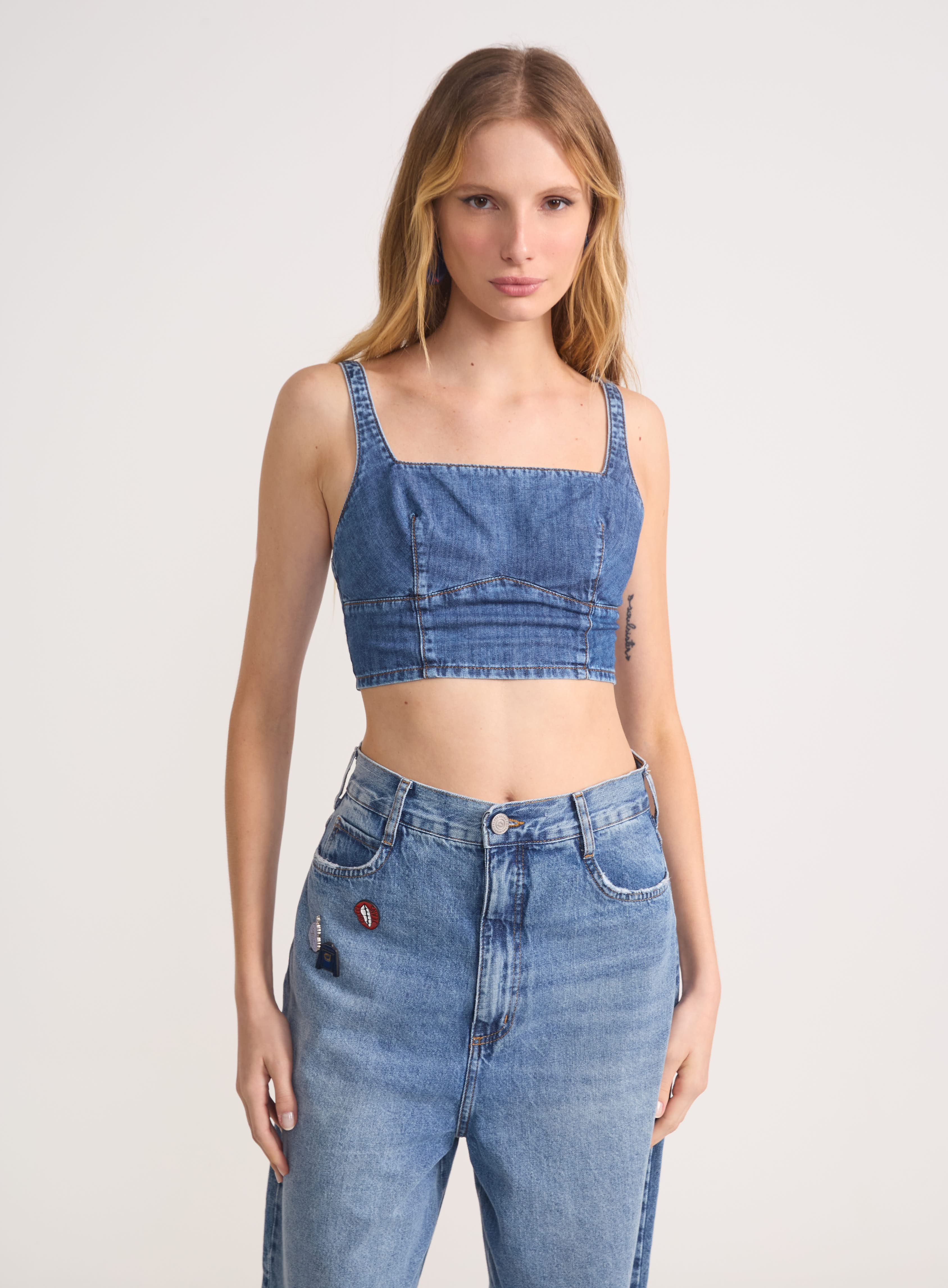 TOP JEANS M INDIGO