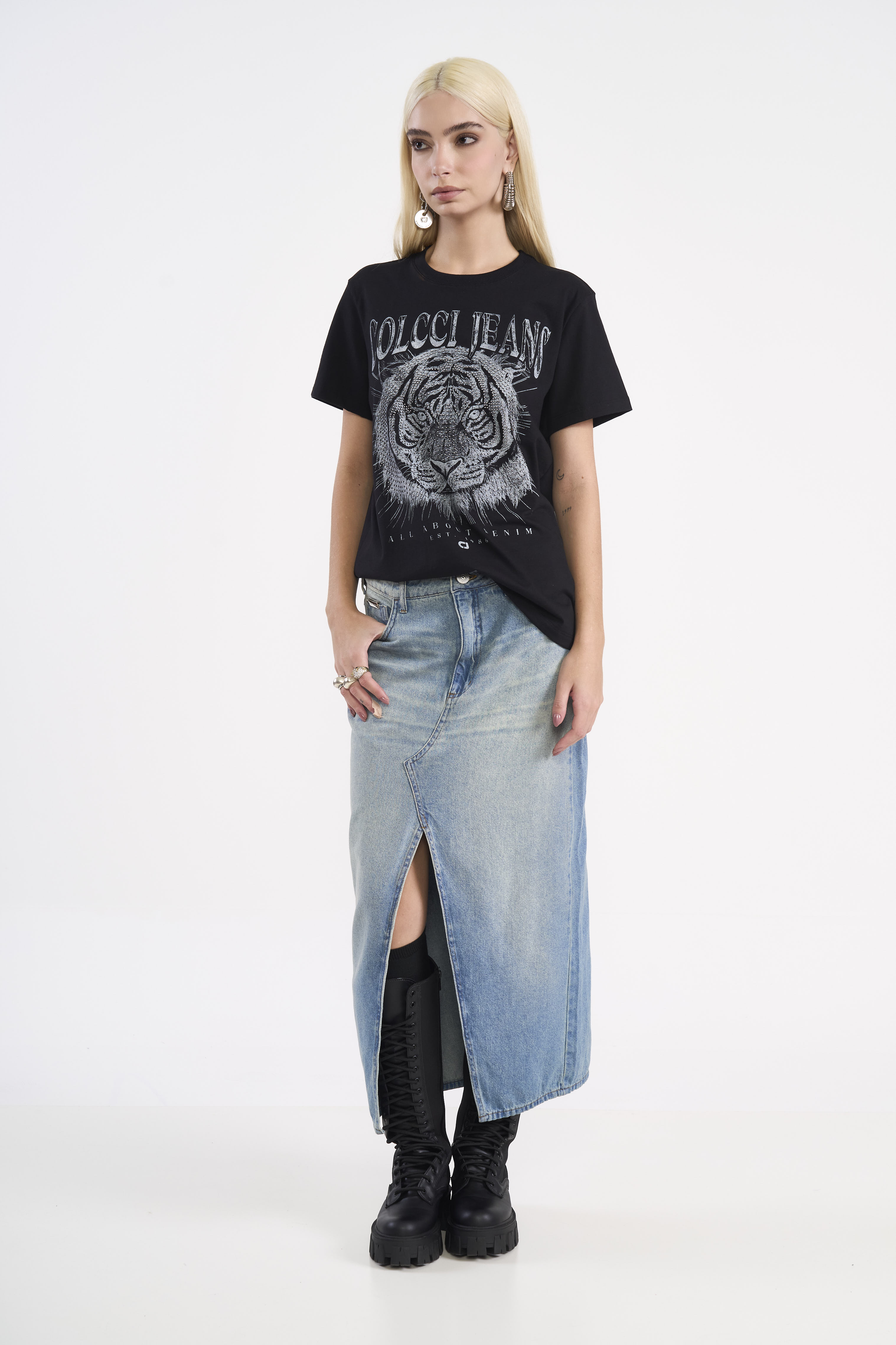 CAMISETA ESTAMPADA P PRETO