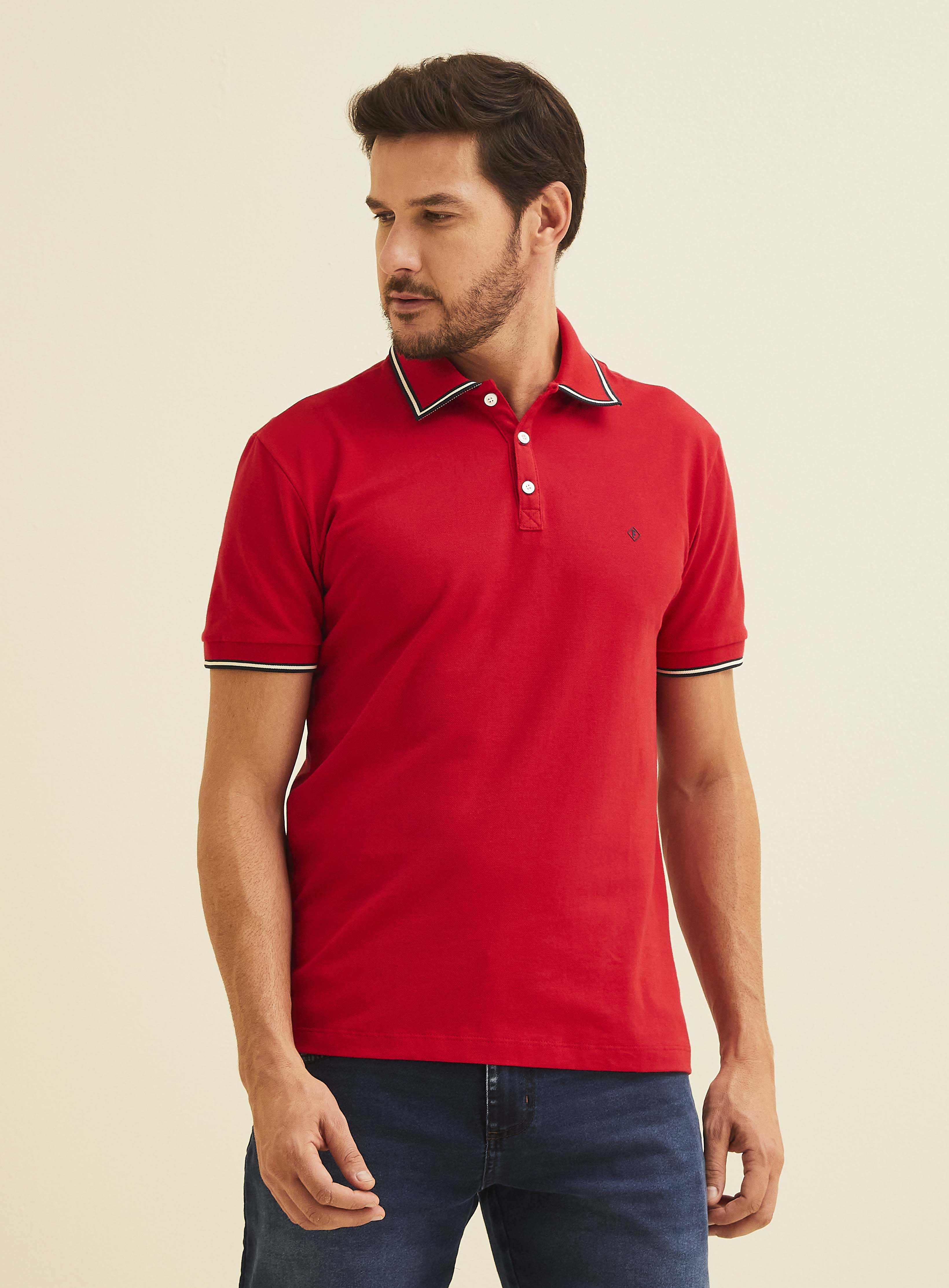 POLO FORUM M VERMELHO SPARKLY