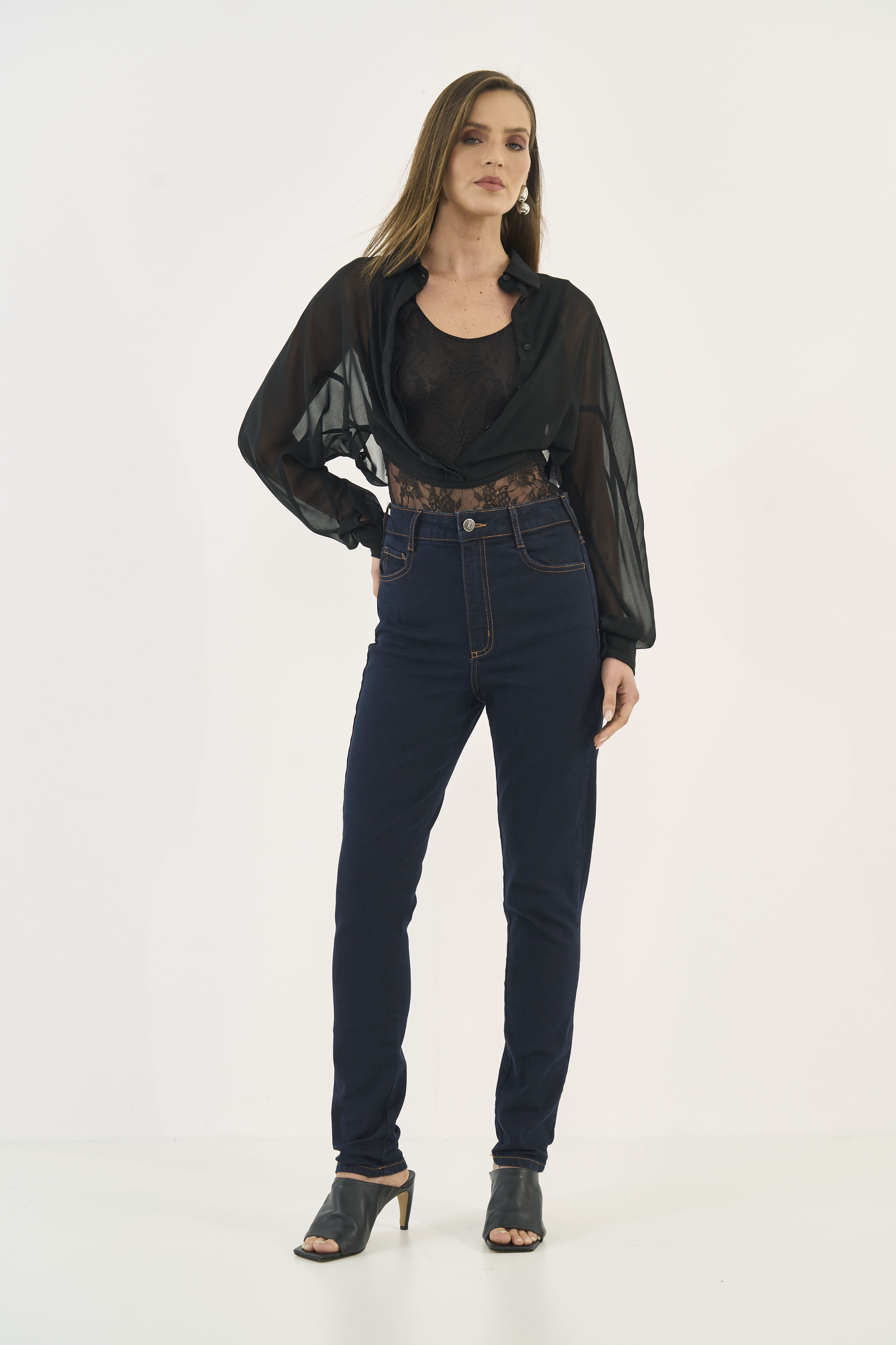 CALÇA JEANS BRUNA STRETCH 38 INDIGO