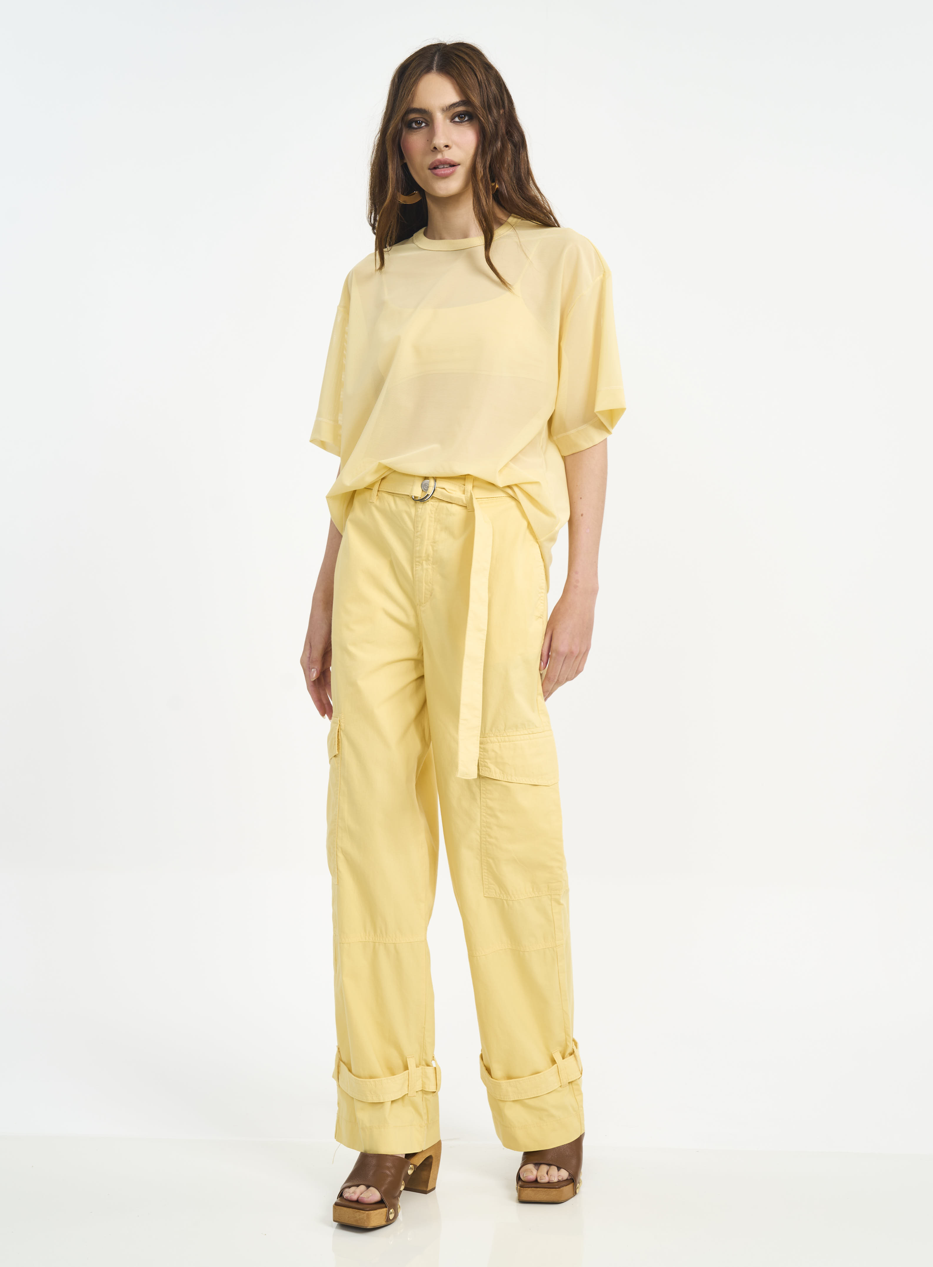 CAMISETA TULE G AMARELO SOLENE