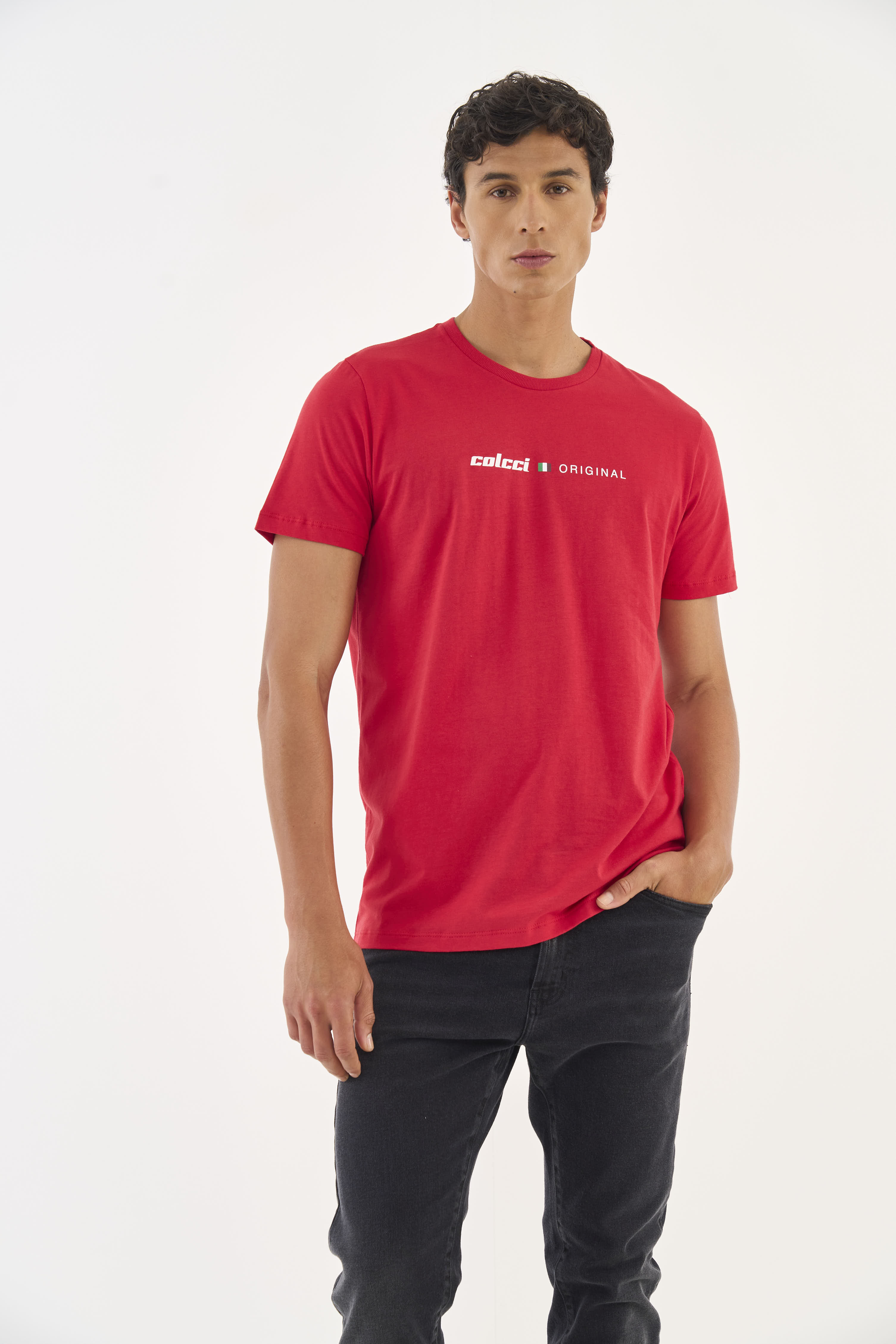 CAMISETA COLCCI GG VERMELHO TEMPER