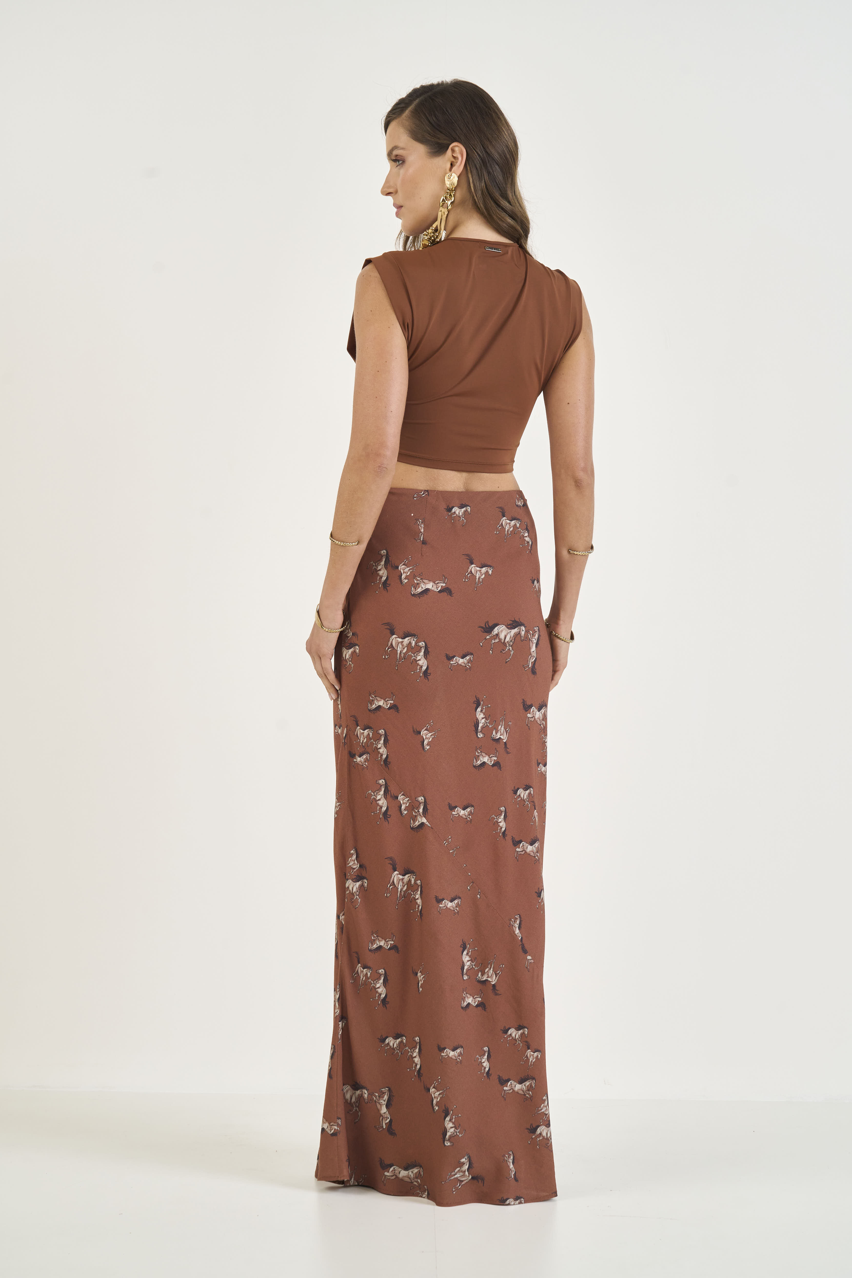 BLUSA COLCCI M MARROM CARVALHO