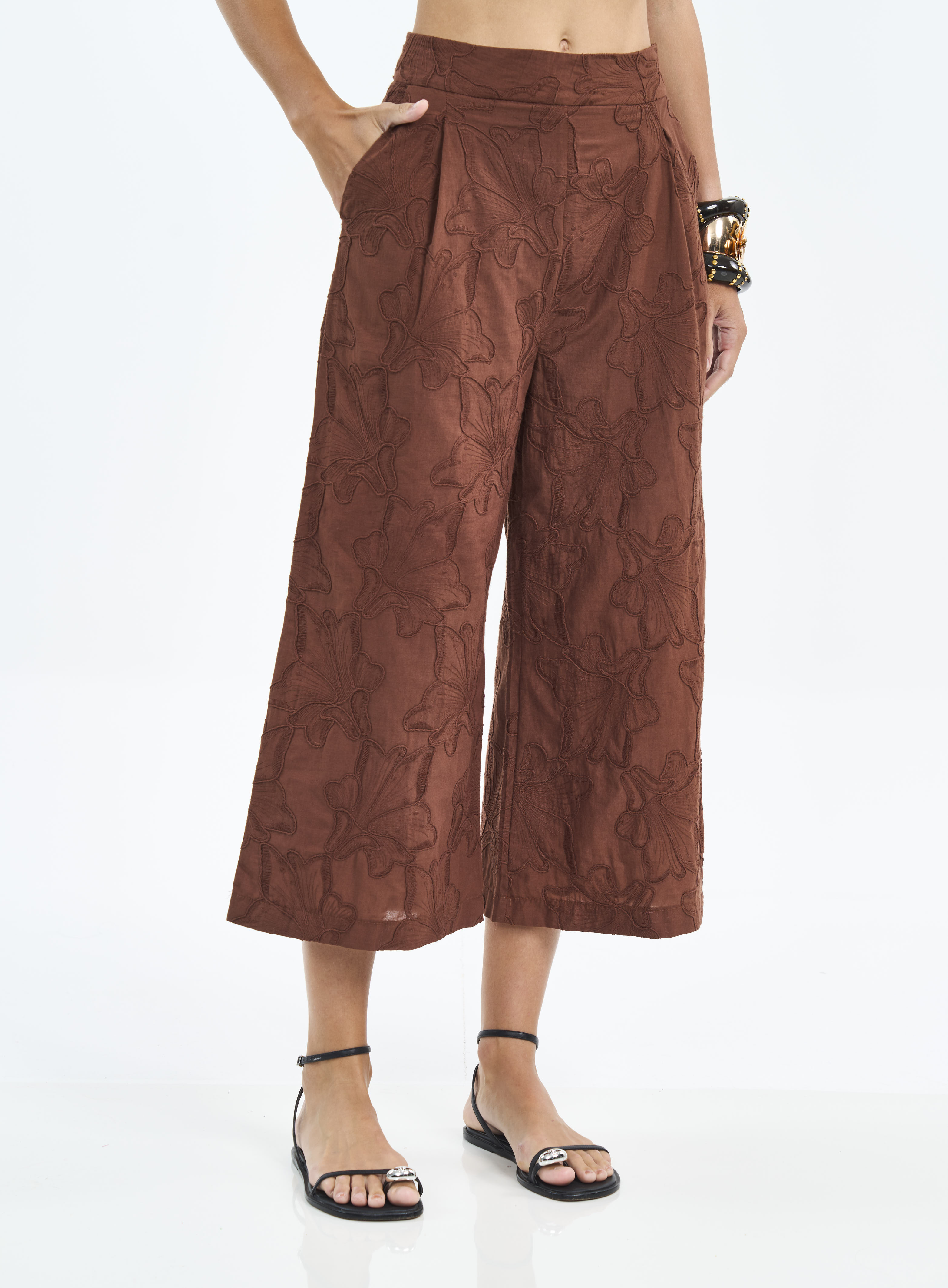 CALÇA COLCCI P MARROM TIRAMISU