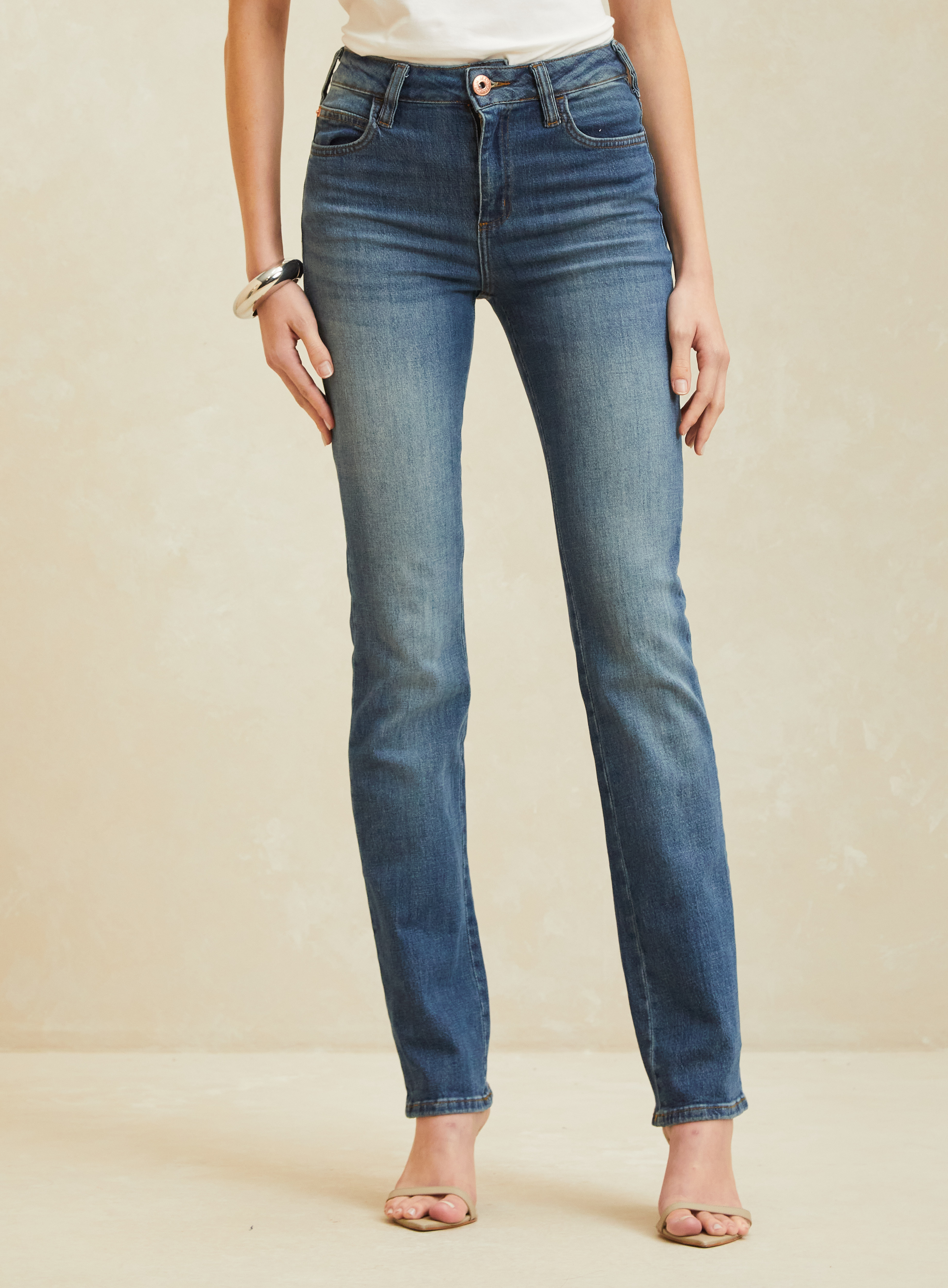 CALÇA JEANS MARISA 2 SLIM 42 INDIGO