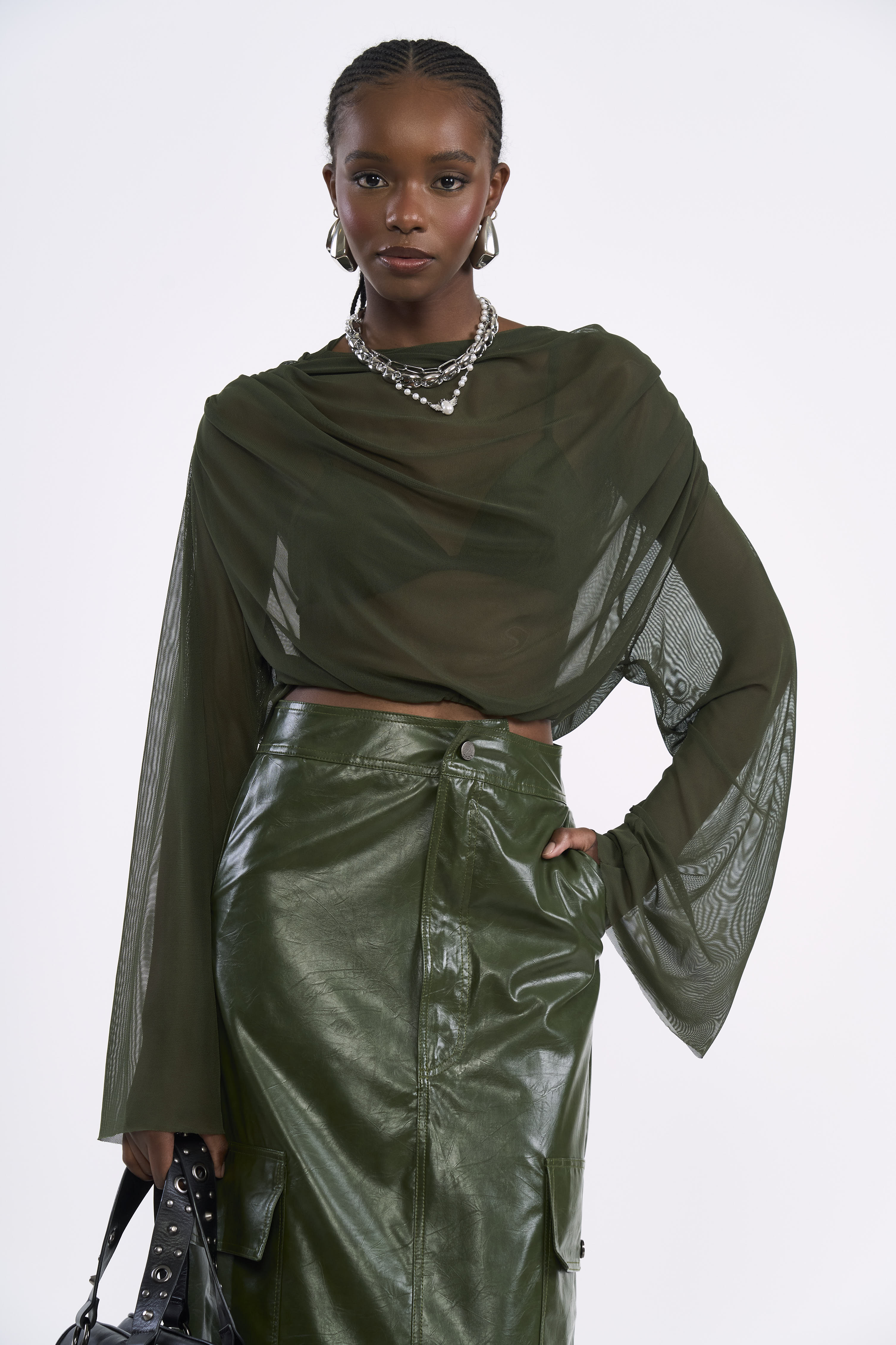 BLUSA TULE P VERDE ÉDEN