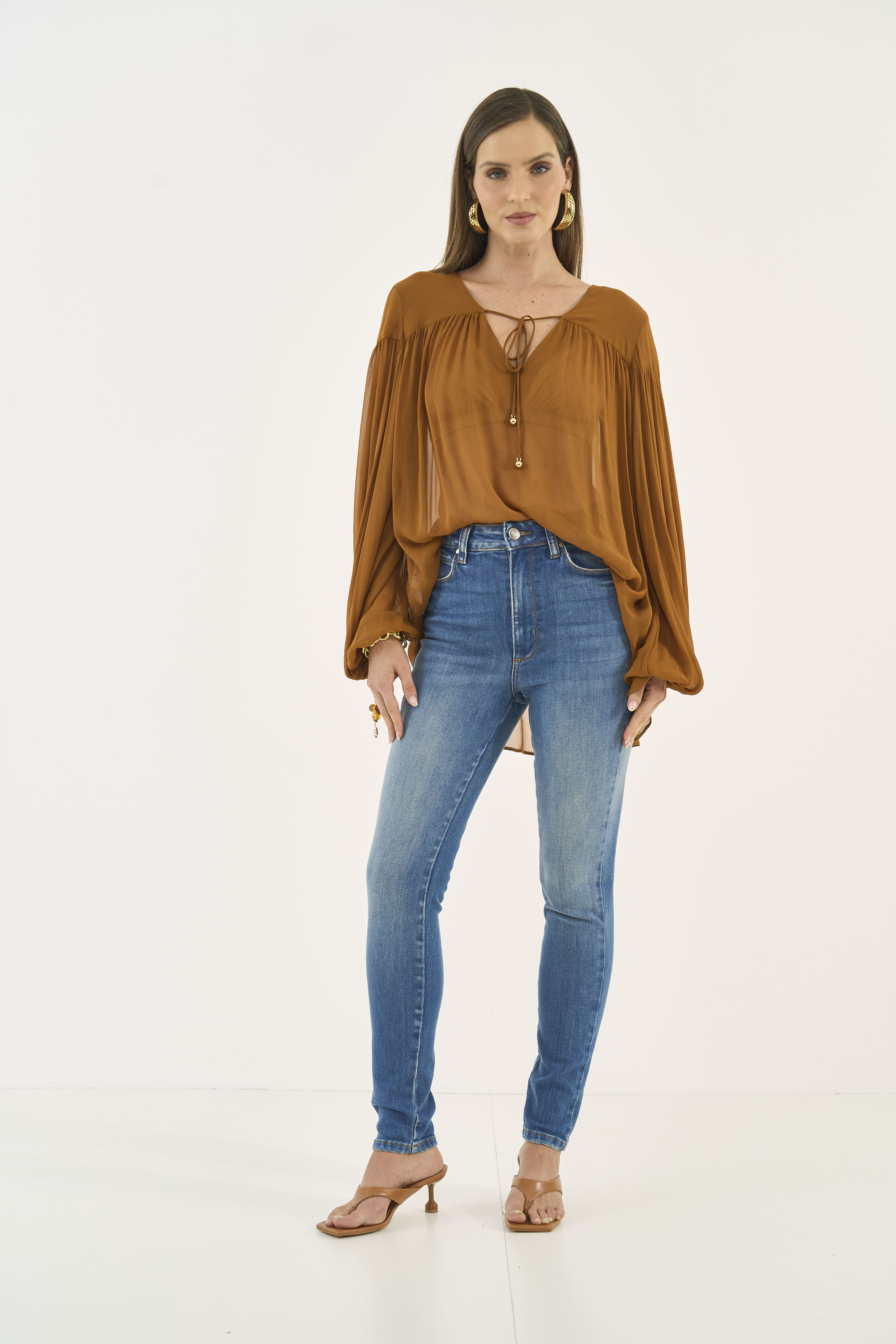 CALÇA JEANS BRUNA STRETCH 36 INDIGO