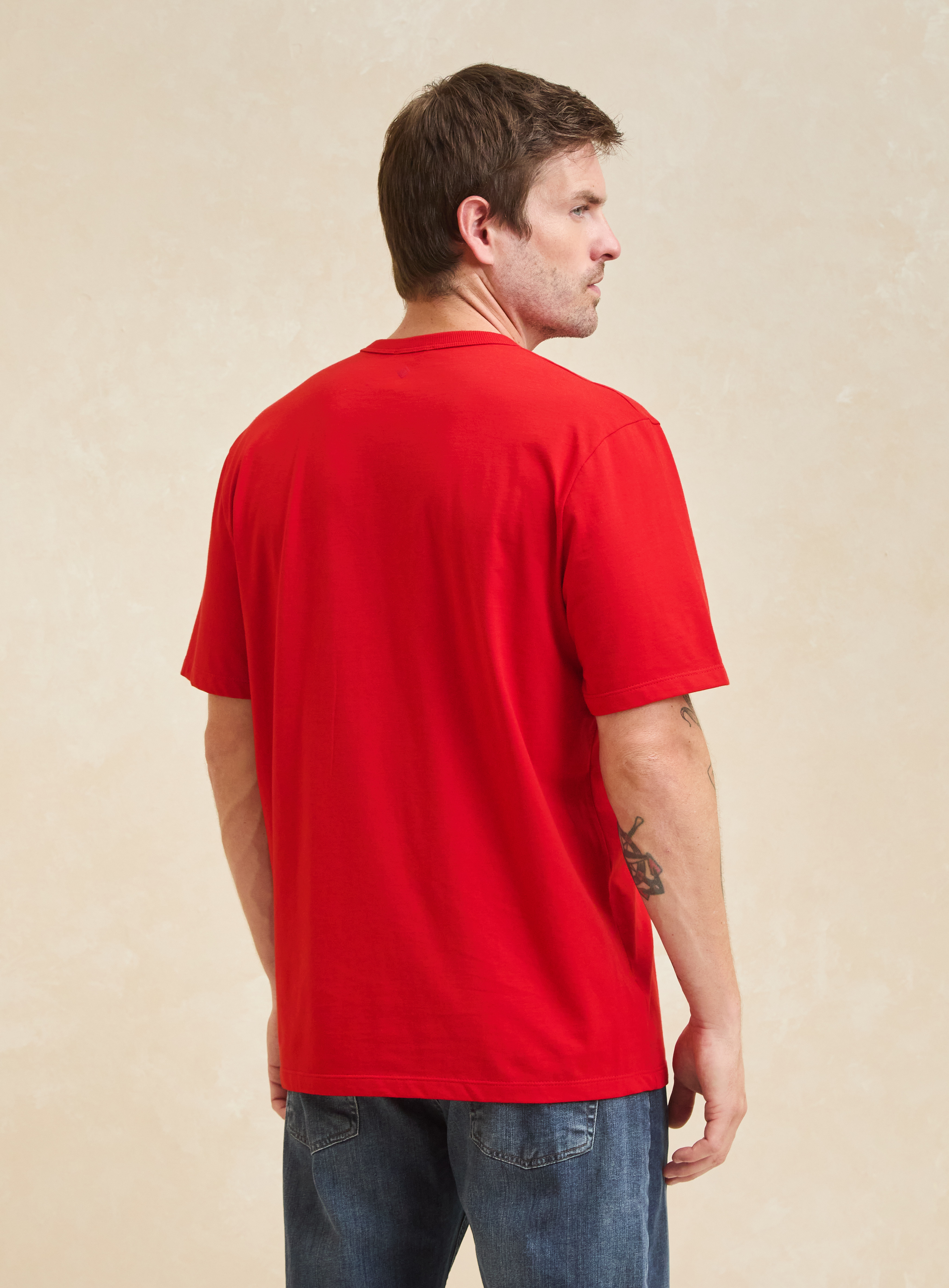 CAMISETA ESTAMPADA E BORDADA GG VERMELHO SPARKL