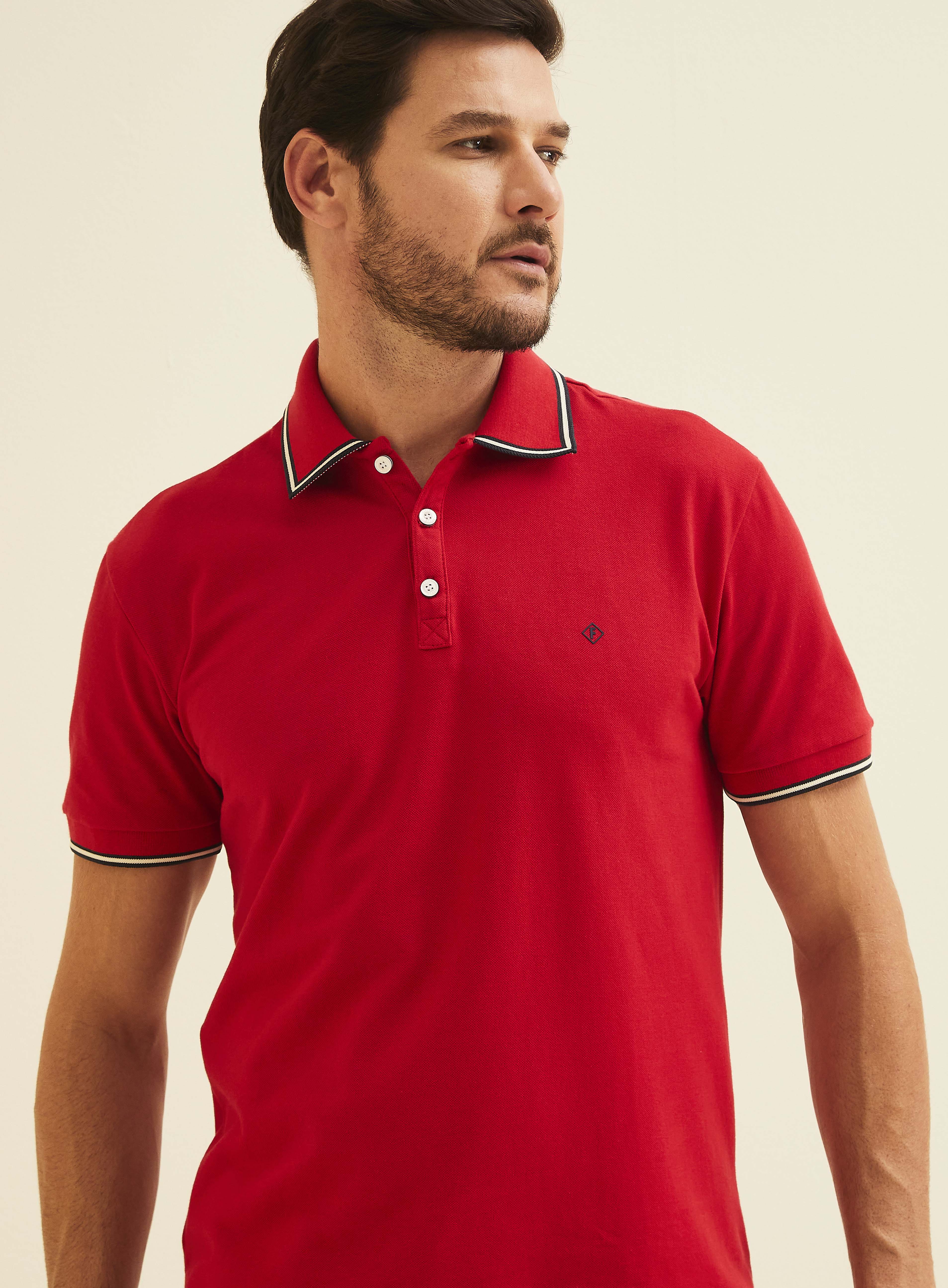POLO FORUM M VERMELHO SPARKLY