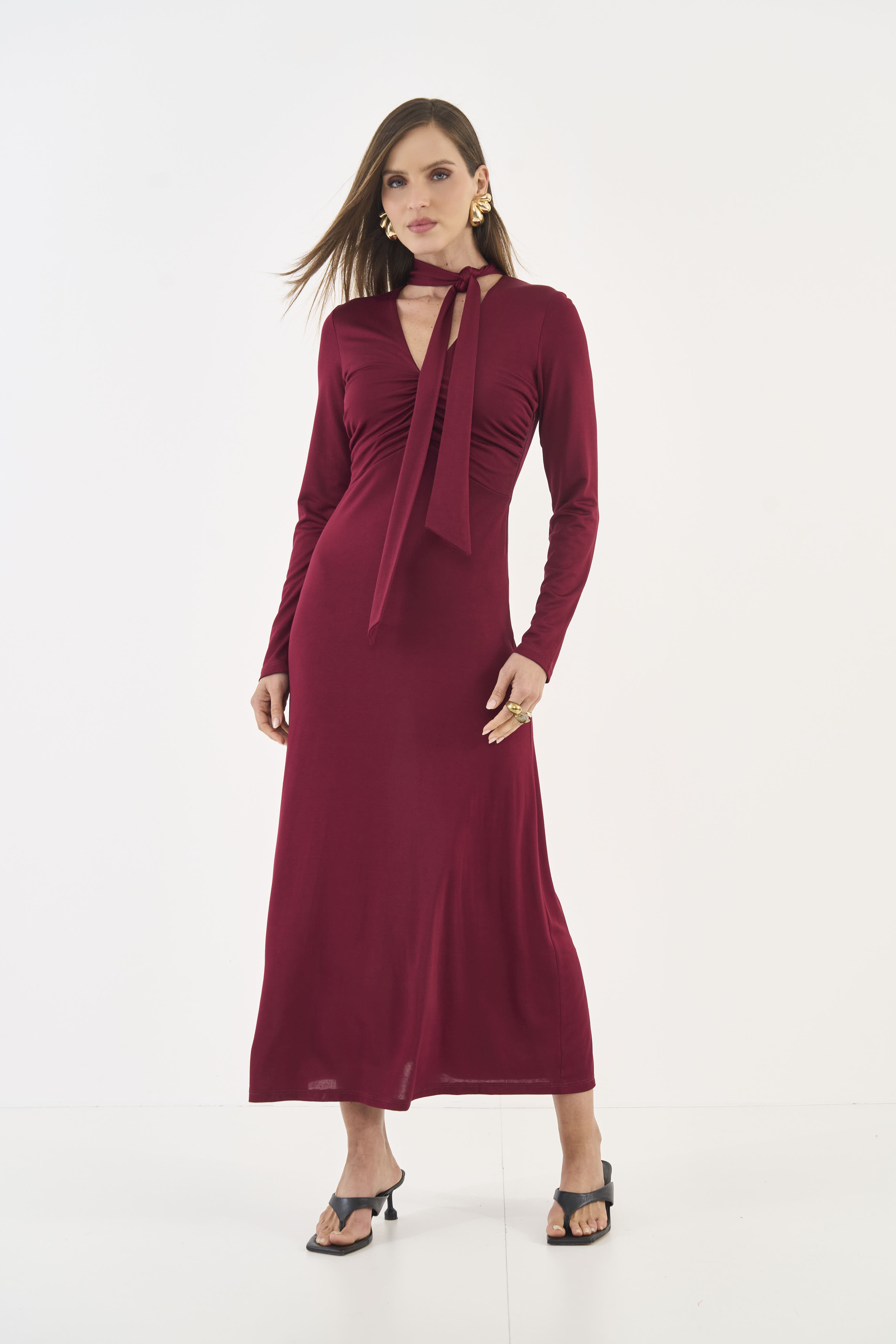 VESTIDO COLCCI M BORDO BLOODSTONE