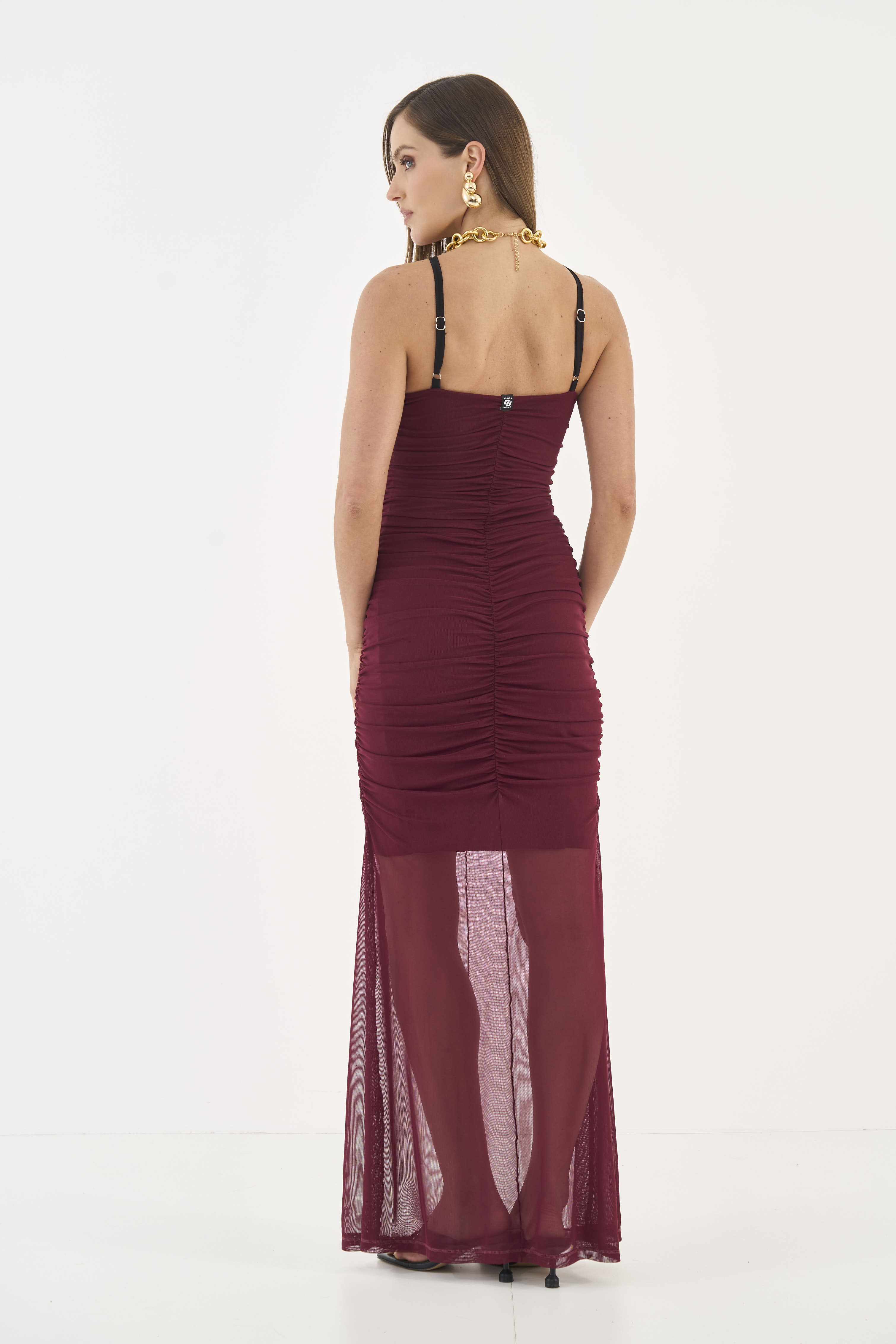 VESTIDO TULE G BORDO BLOODSTON
