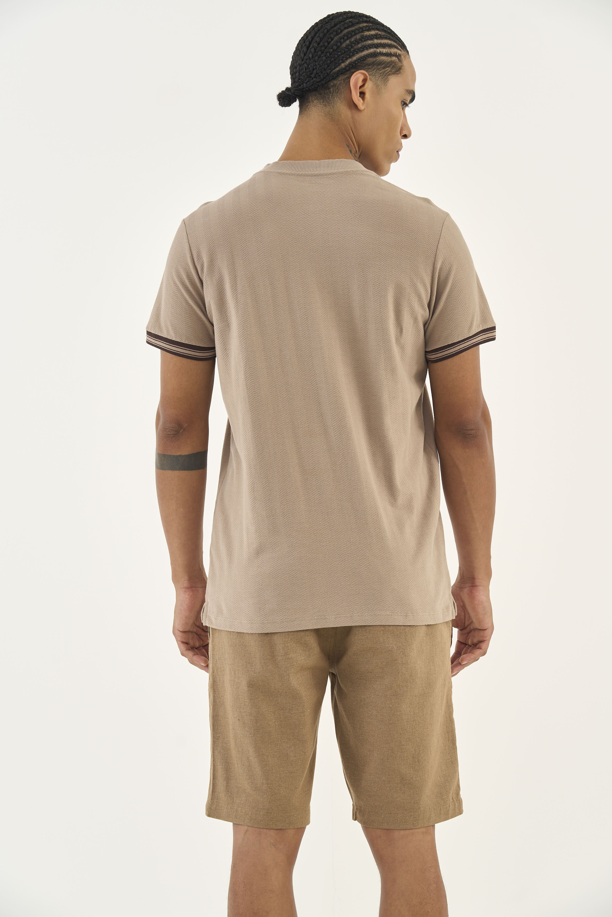 CAMISETA COLCCI M BEGE SAND CASTLE
