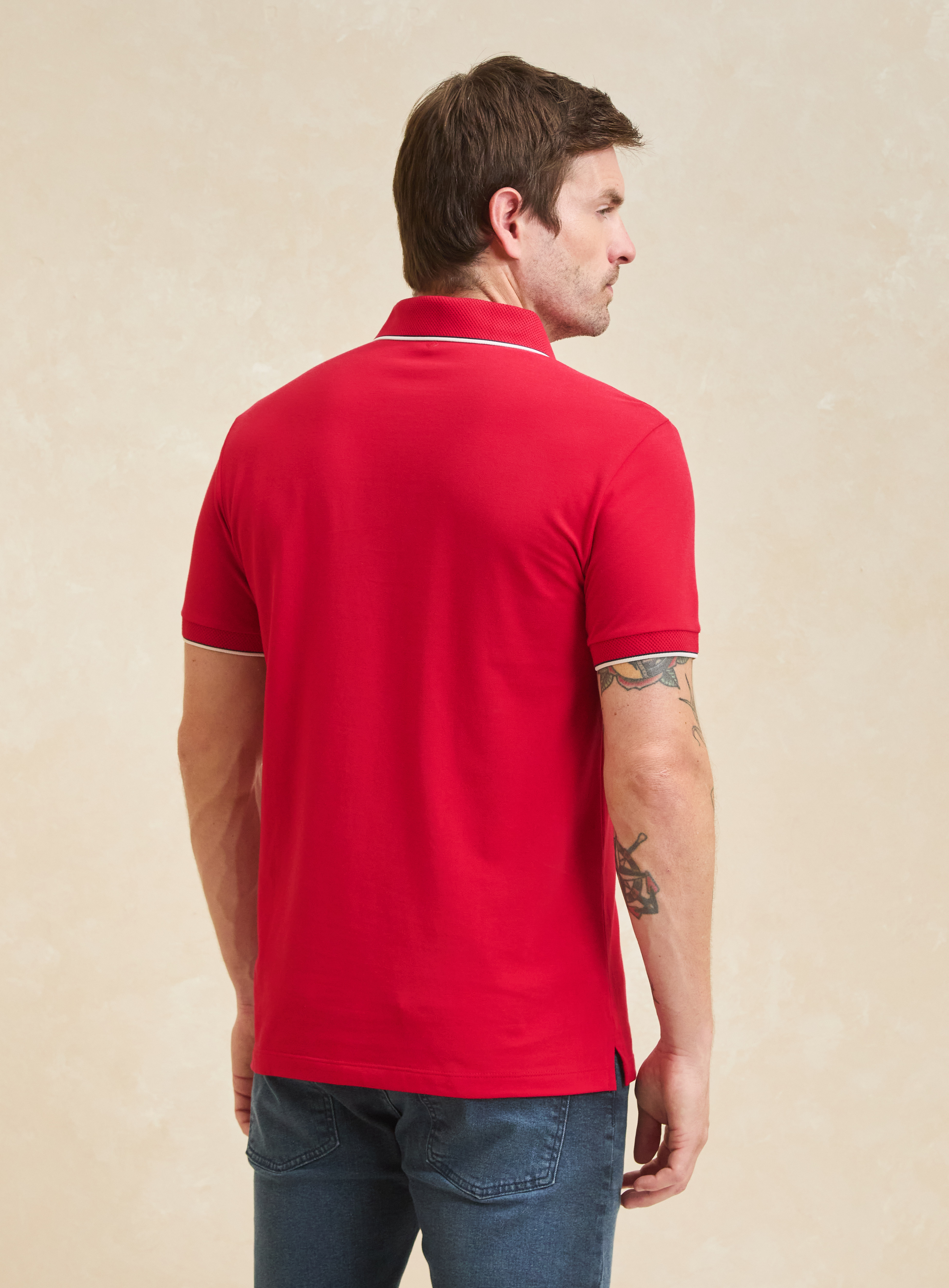 POLO FORUM GG VERMELHO SPARKLY