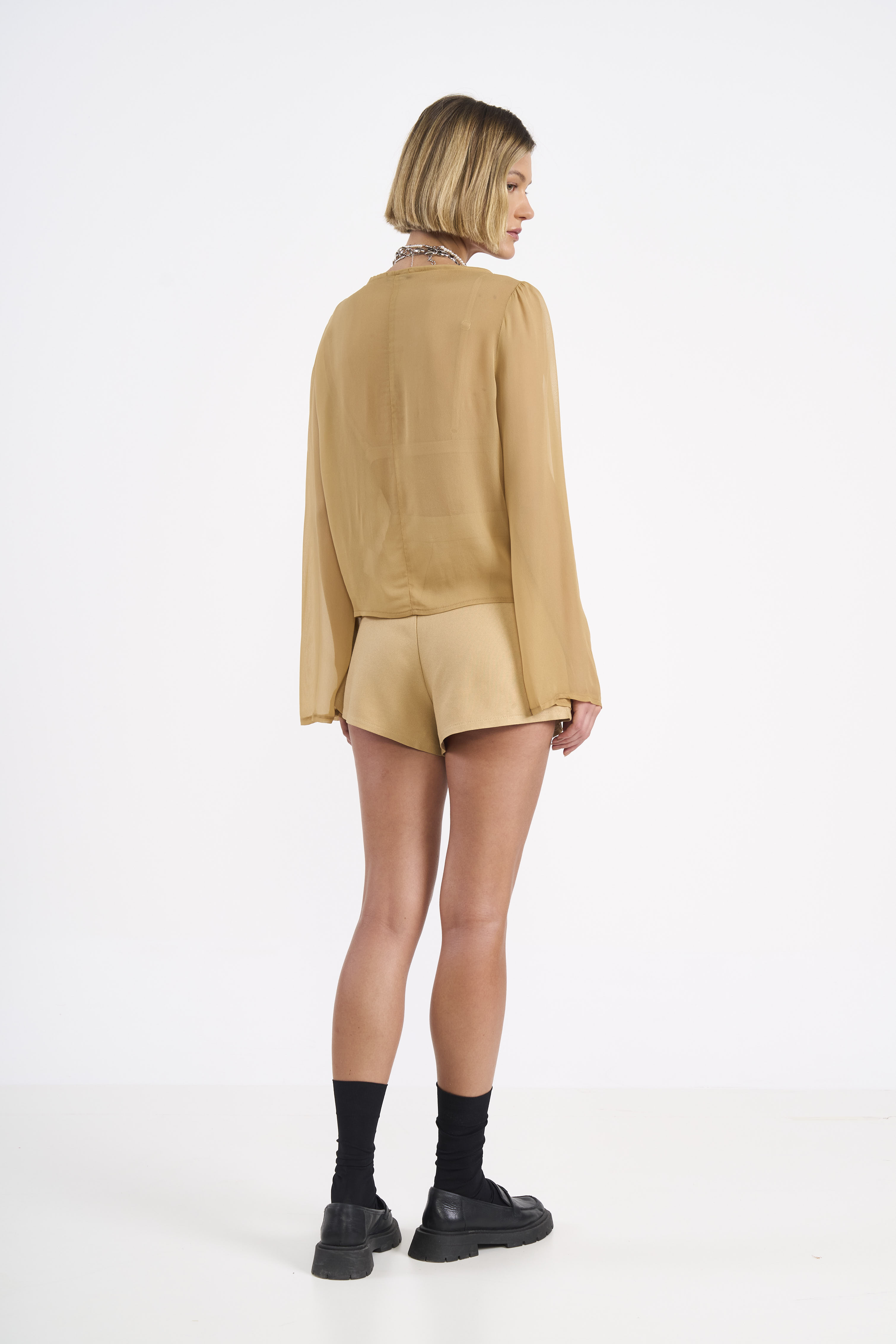 BLUSA COLCCI PP BEGE SOYBEAN