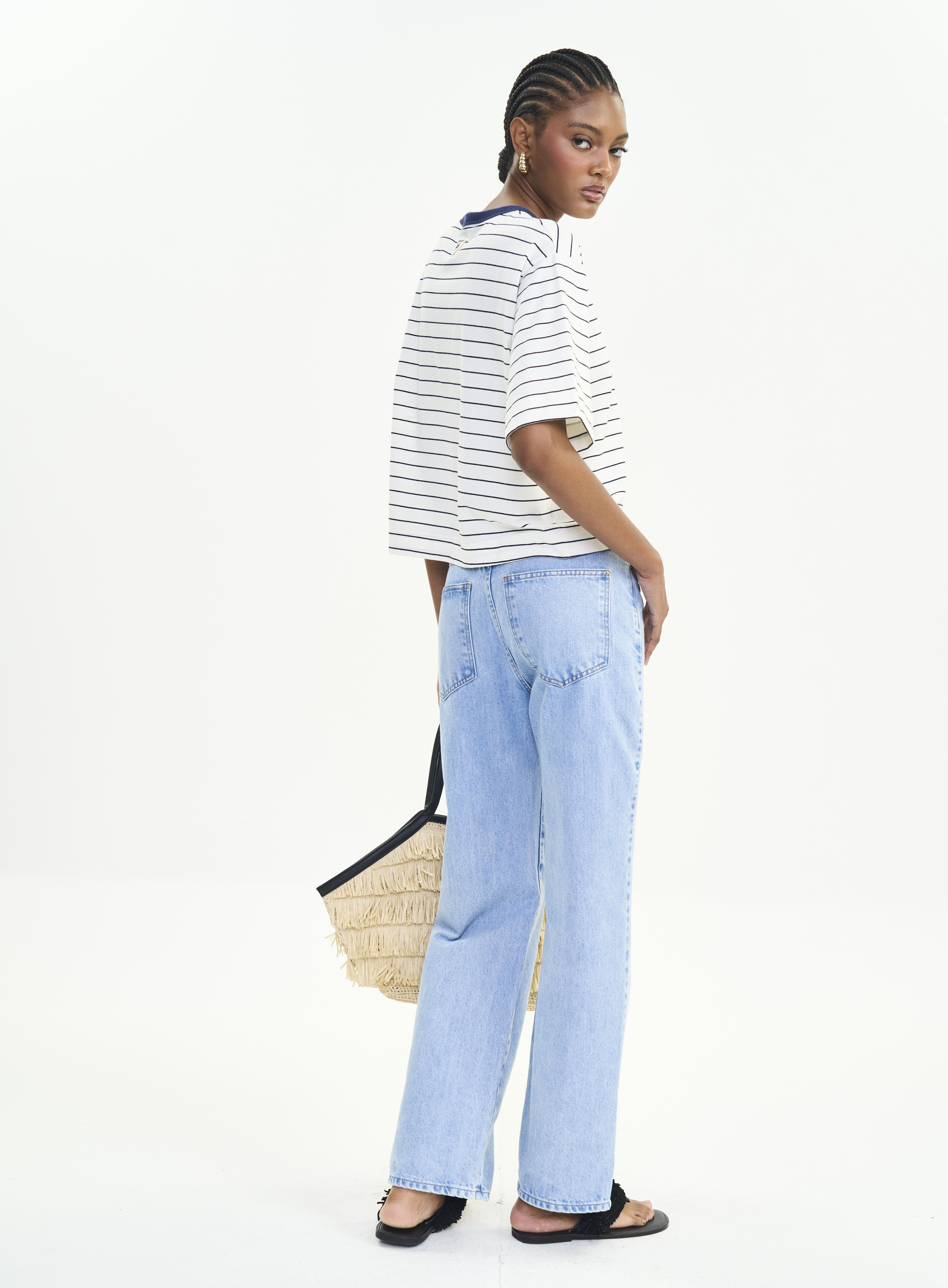 CALÇA JEANS LEONI LOW 34 INDIGO