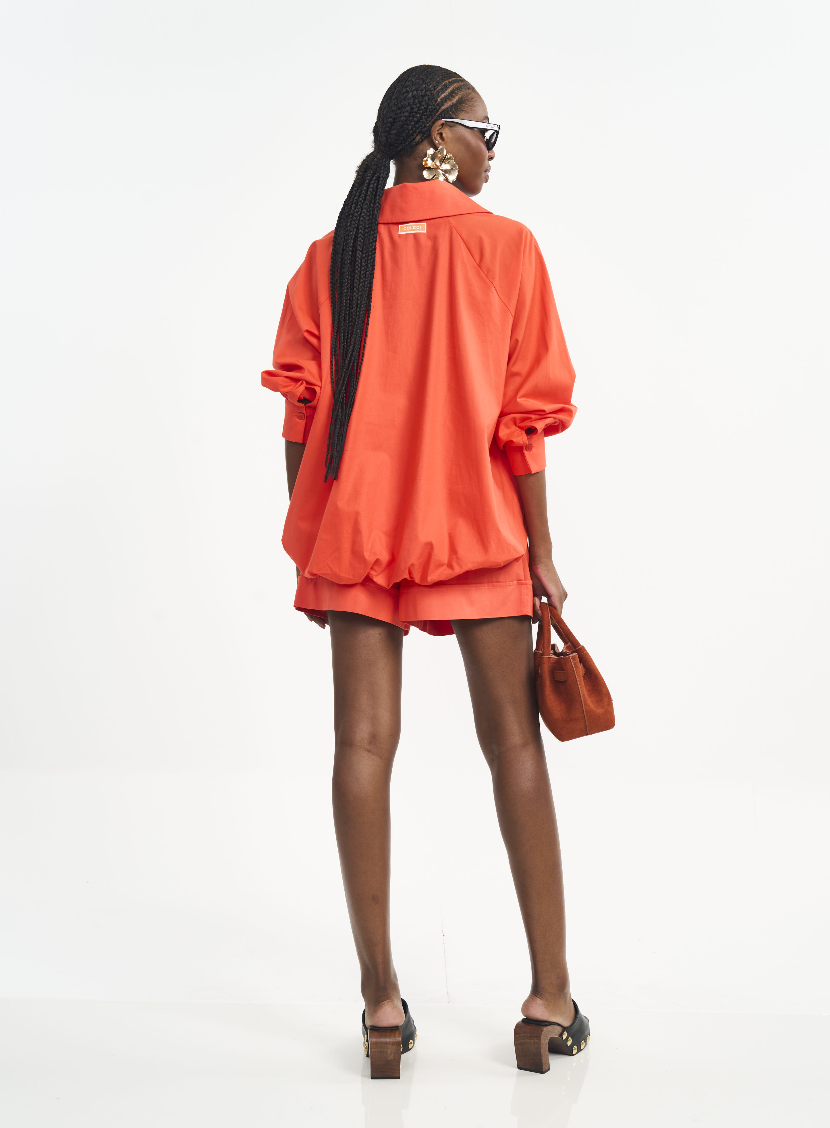 SHORT COLCCI M LARANJA UCELLO