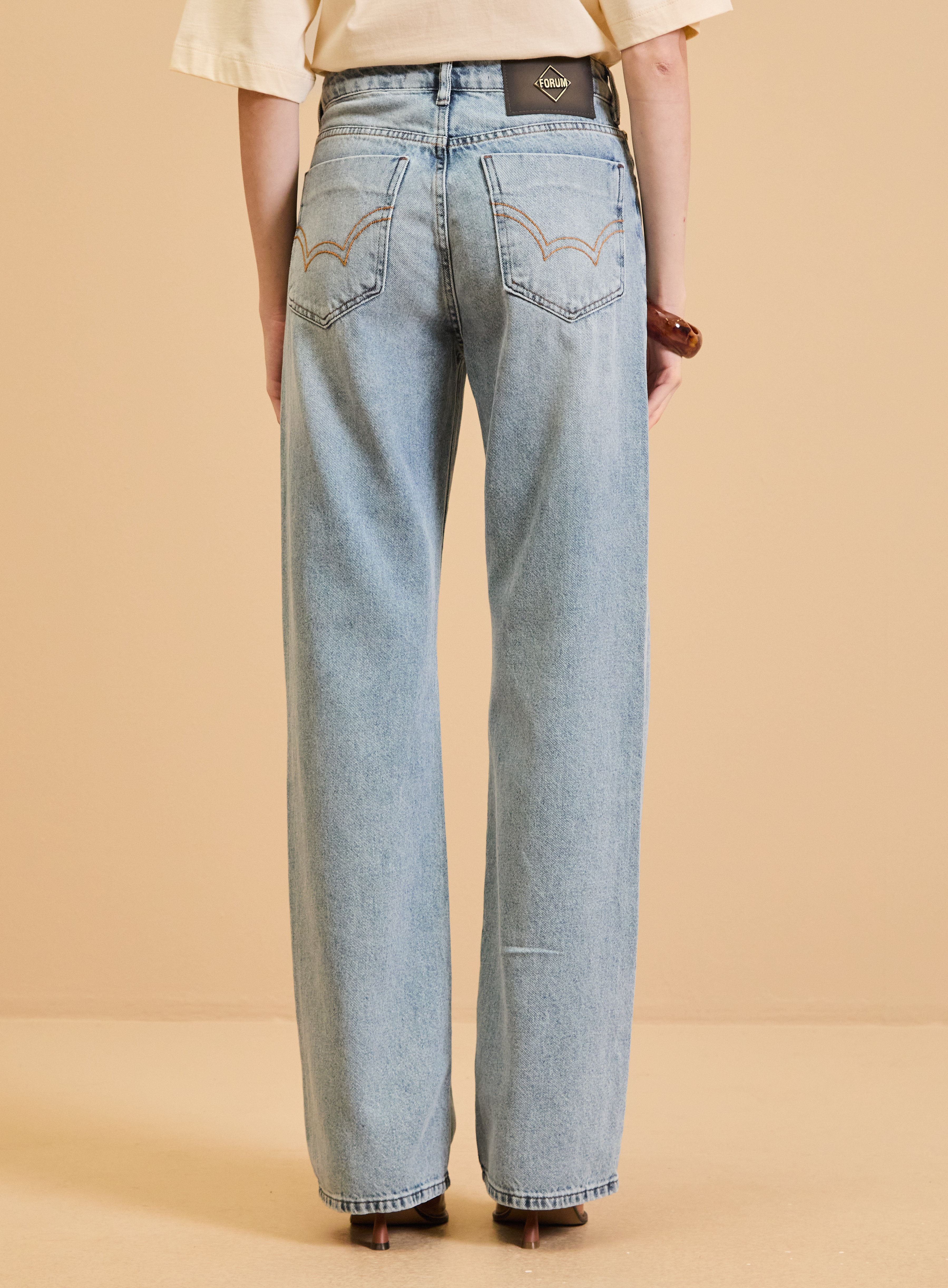 CALÇA JEANS RAQUEL WIDE LEG 36 INDIGO