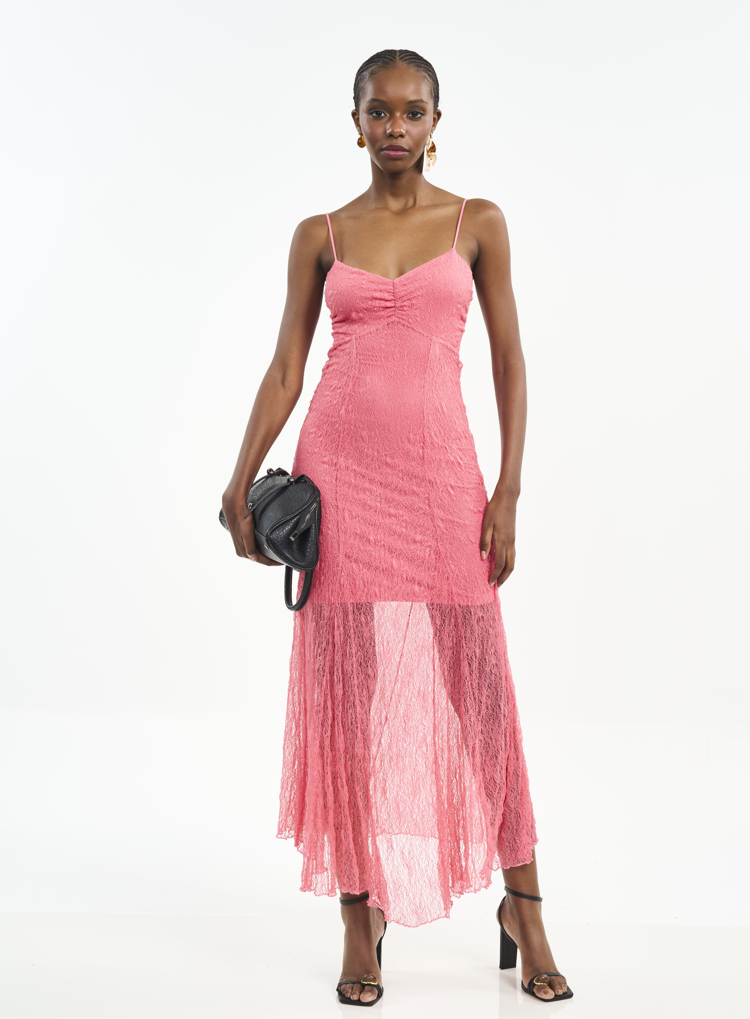 VESTIDO RENDA M ROSA FINI KISS