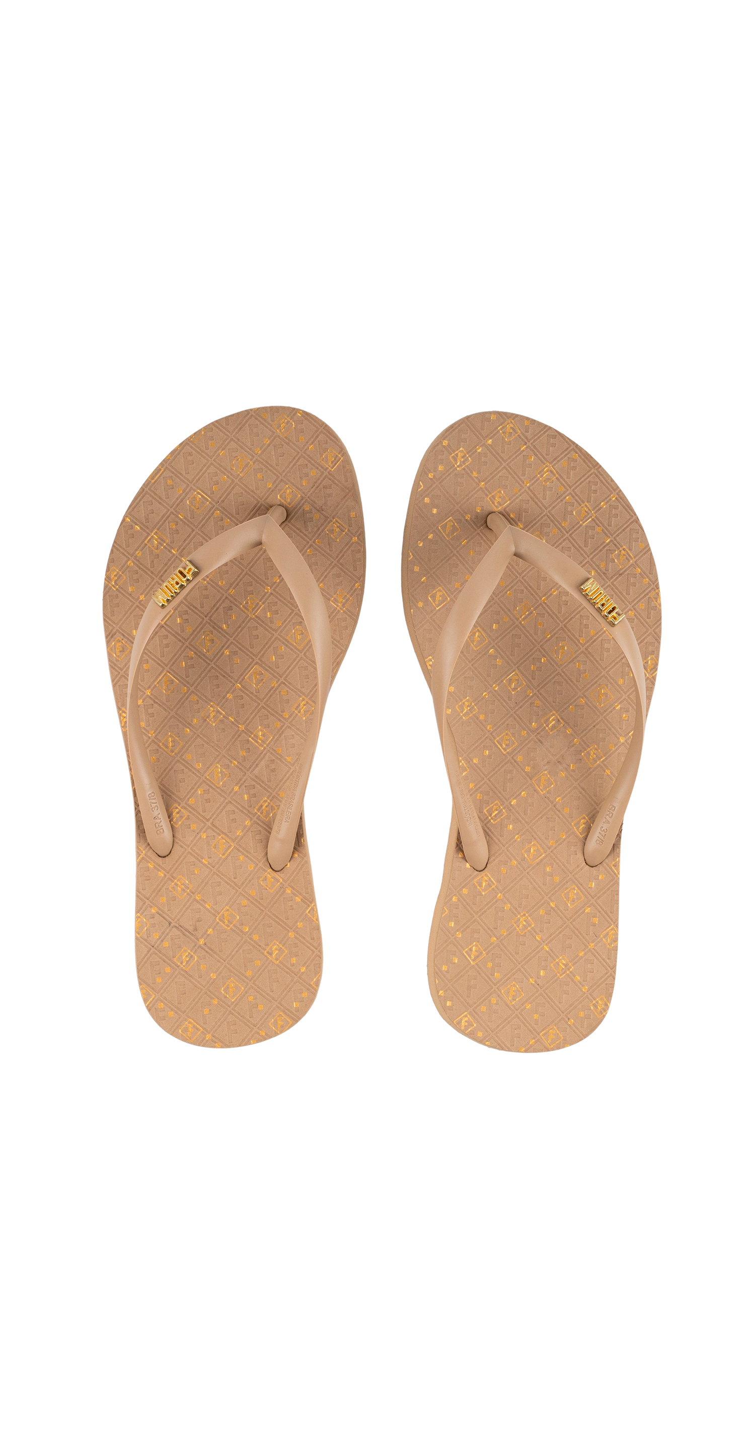 CHINELO FEM FORUM MONOGRAMA 35-36 MARROM BROWN SON