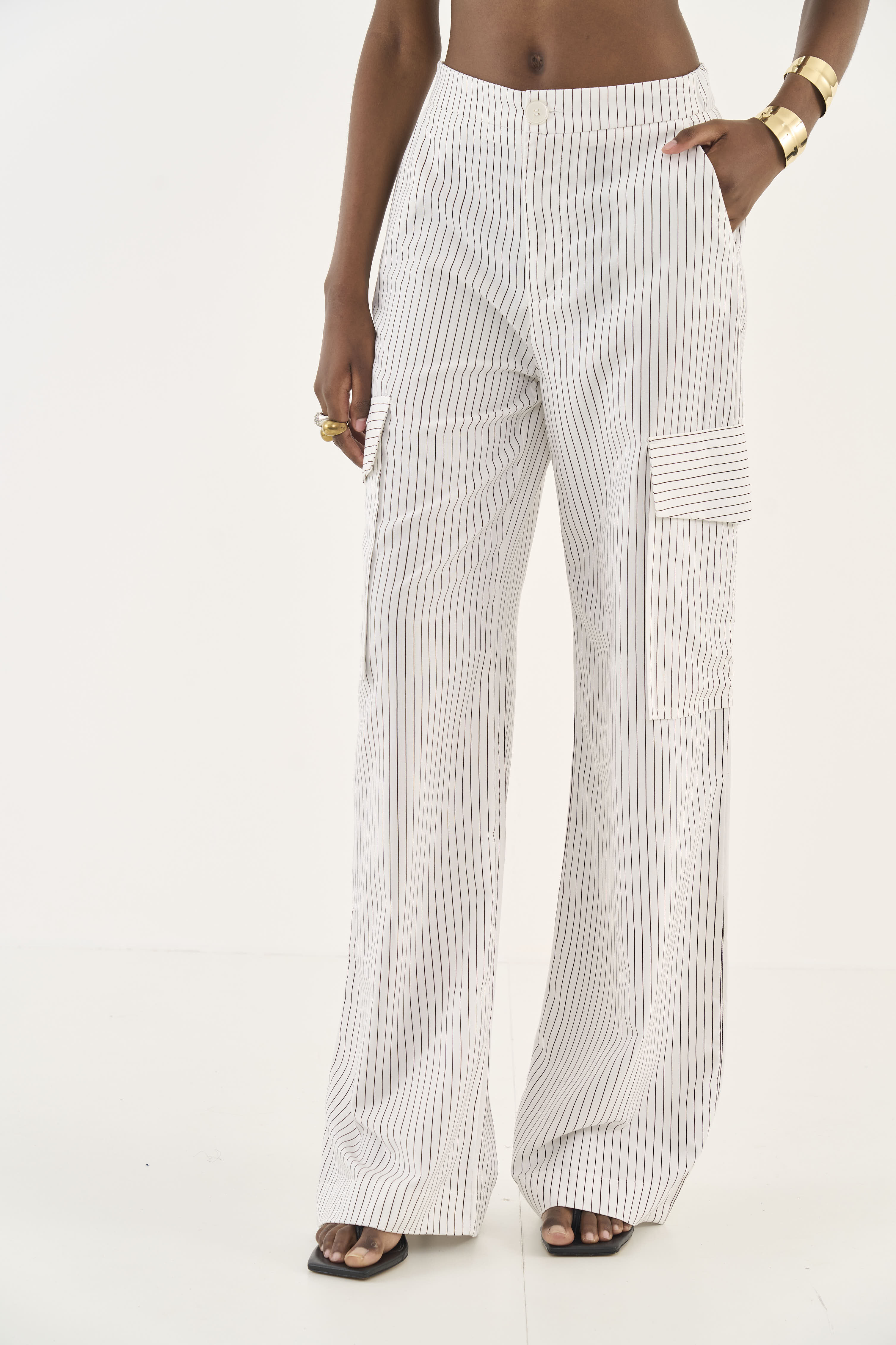 CALÇA ESTAMPADA M LIST.NOBUCK