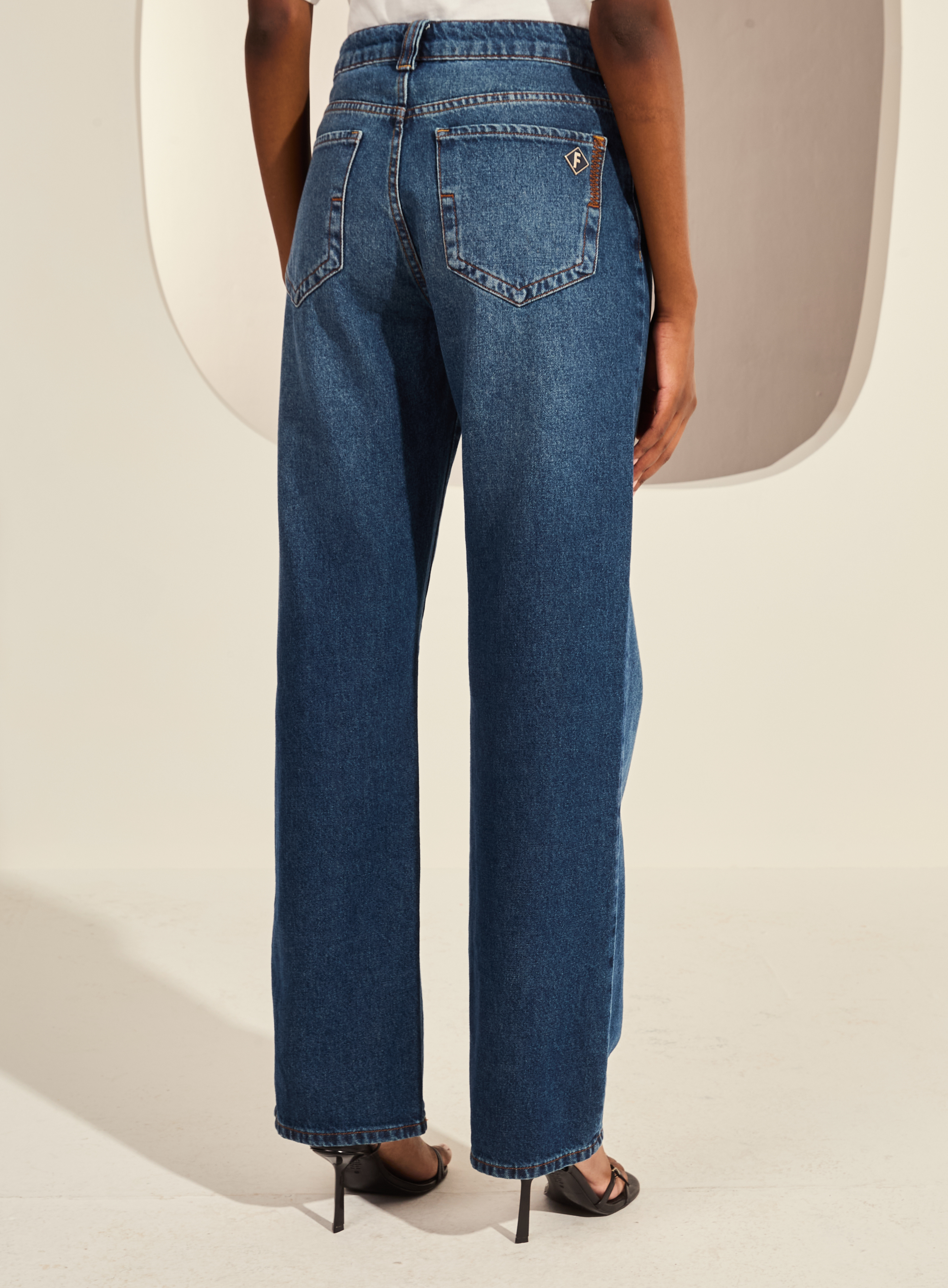 CALÇA JEANS RAQUEL WIDE LEG 36 INDIGO