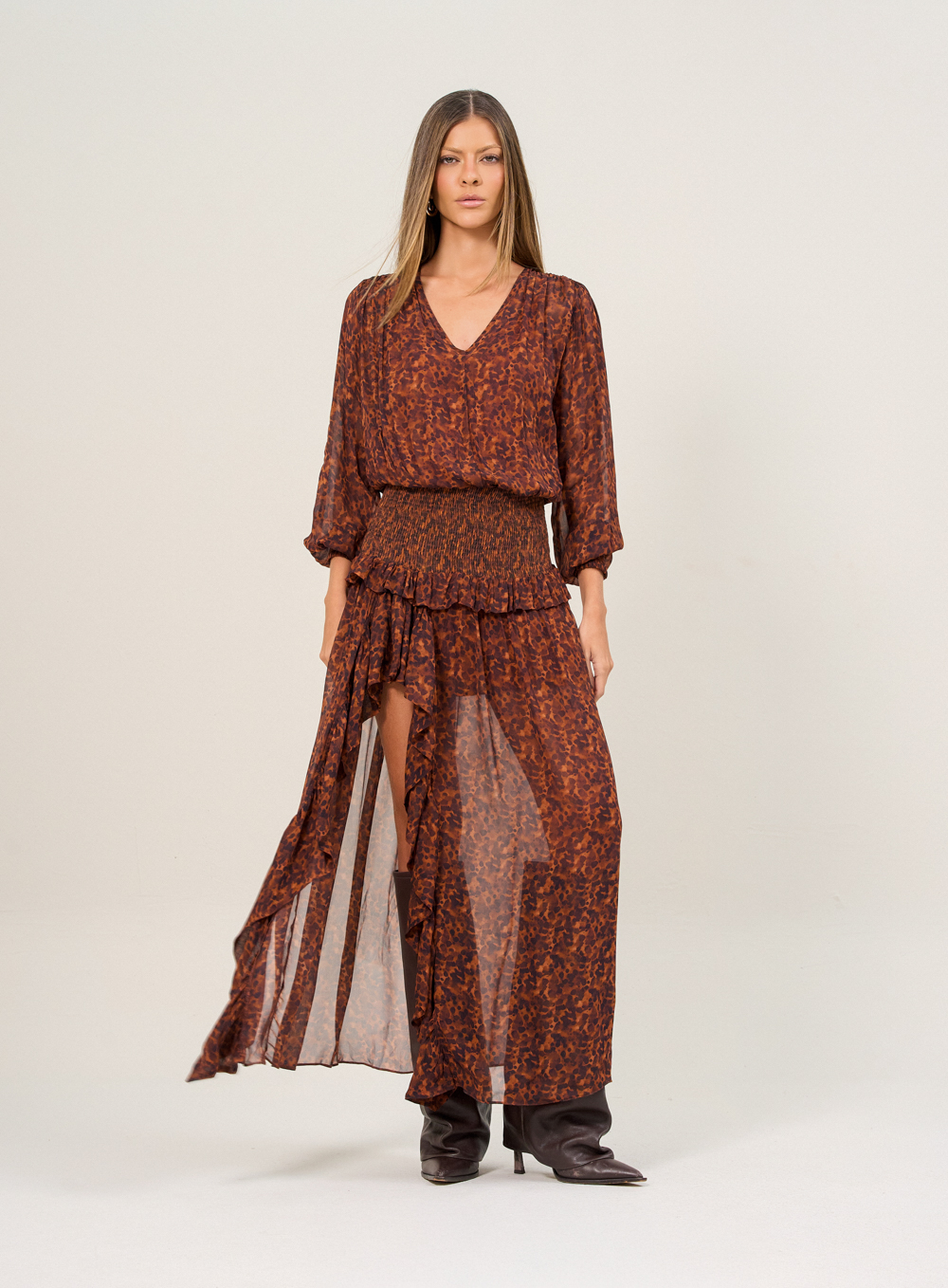 VESTIDO ESTAMPADO M DESERT SHADOWS