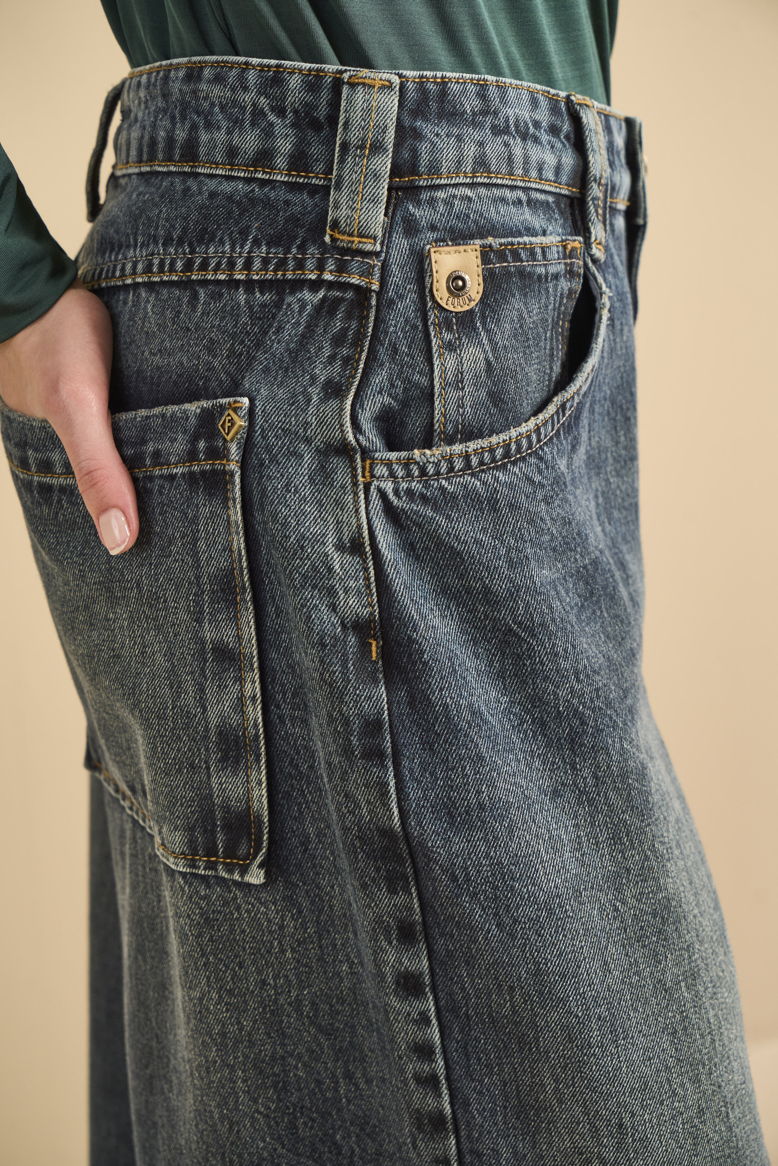 CALÇA JEANS BAGGY 40 INDIGO