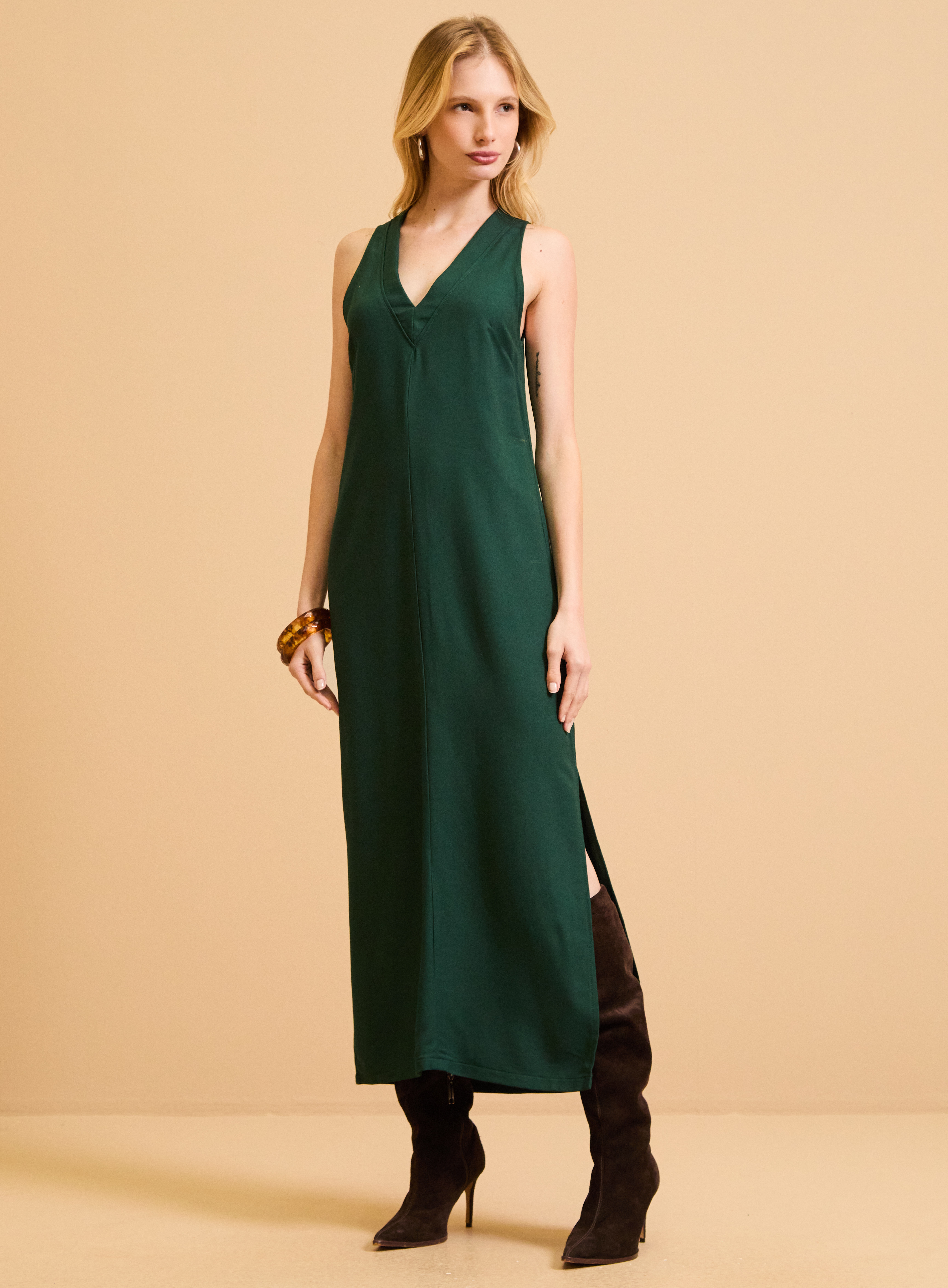 VESTIDO FORUM G VERDE MALACHITE