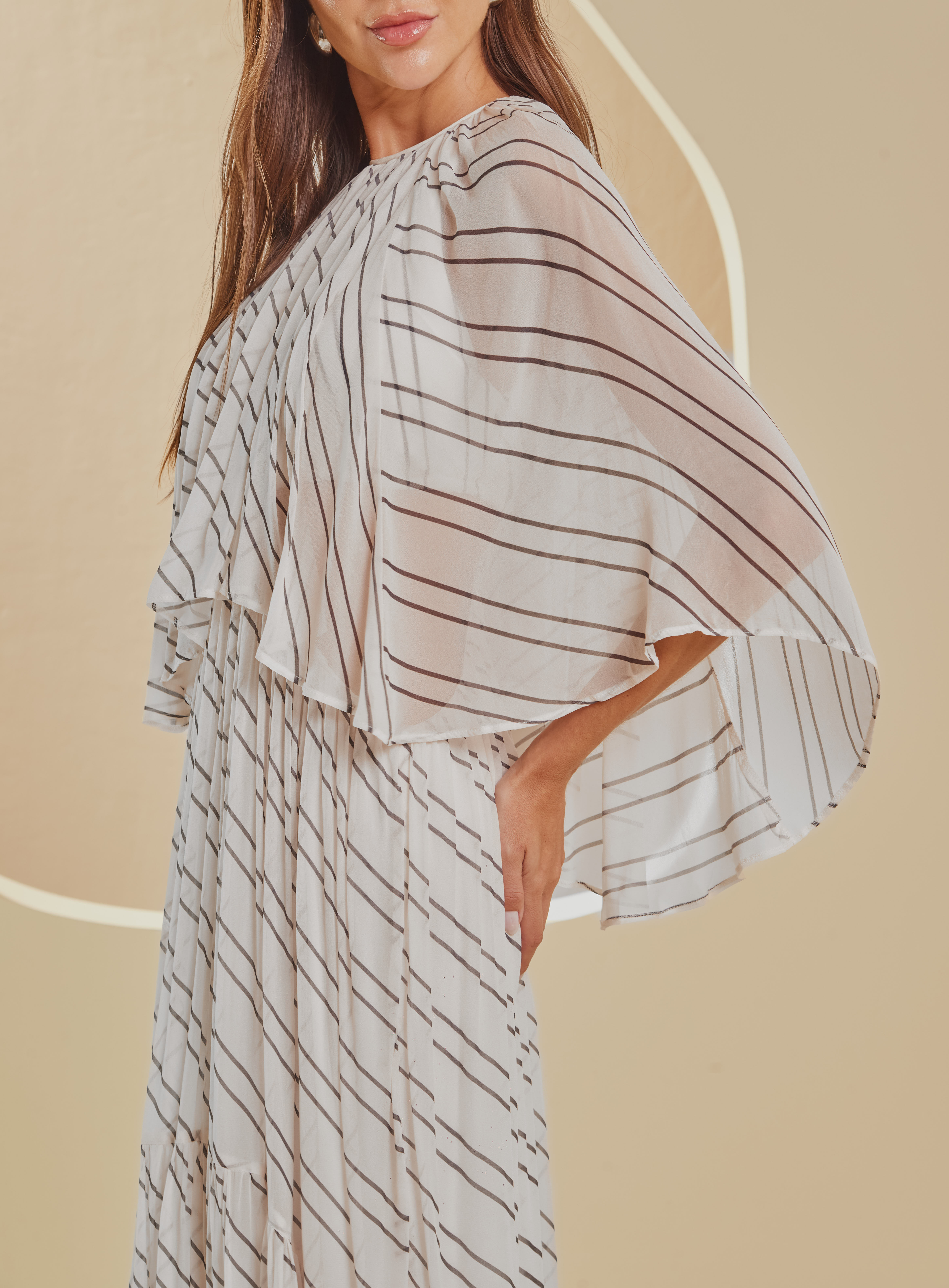 VESTIDO ESTAMPADO M LIST.D.CINZA II