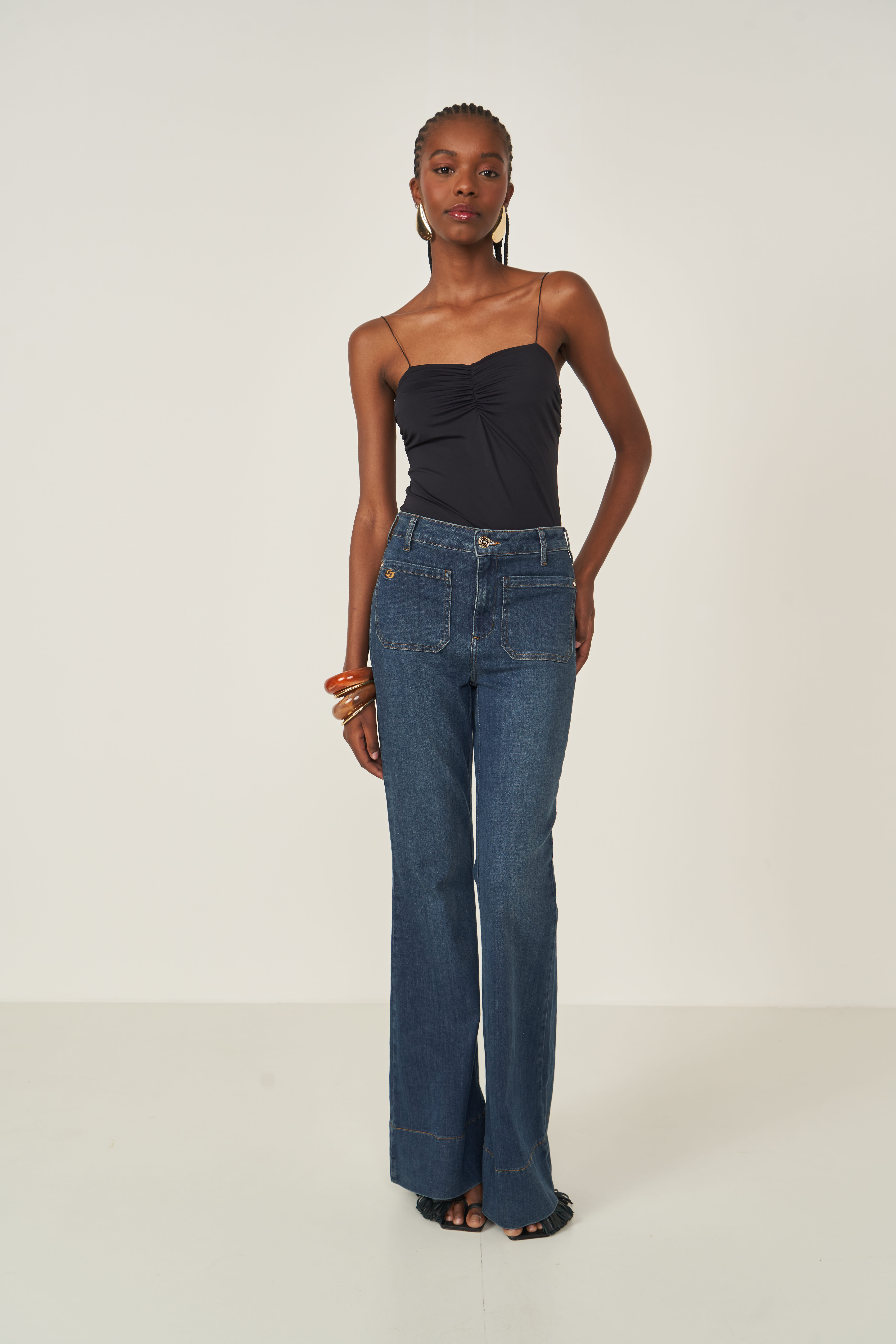 CALÇA JEANS BRUNA BOOT CUT 44 INDIGO