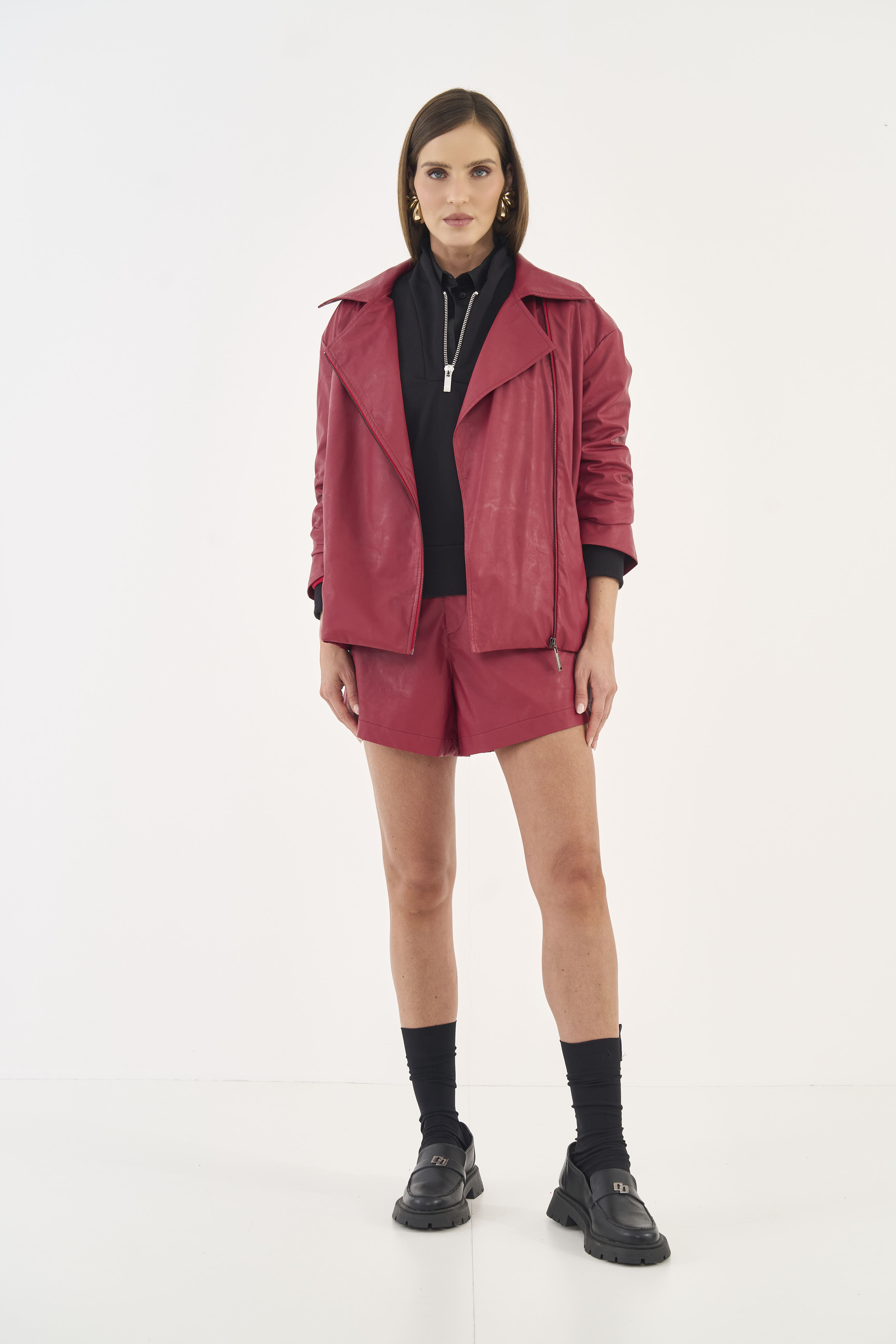 SHORT COLCCI P VERMELHO LOVEZ