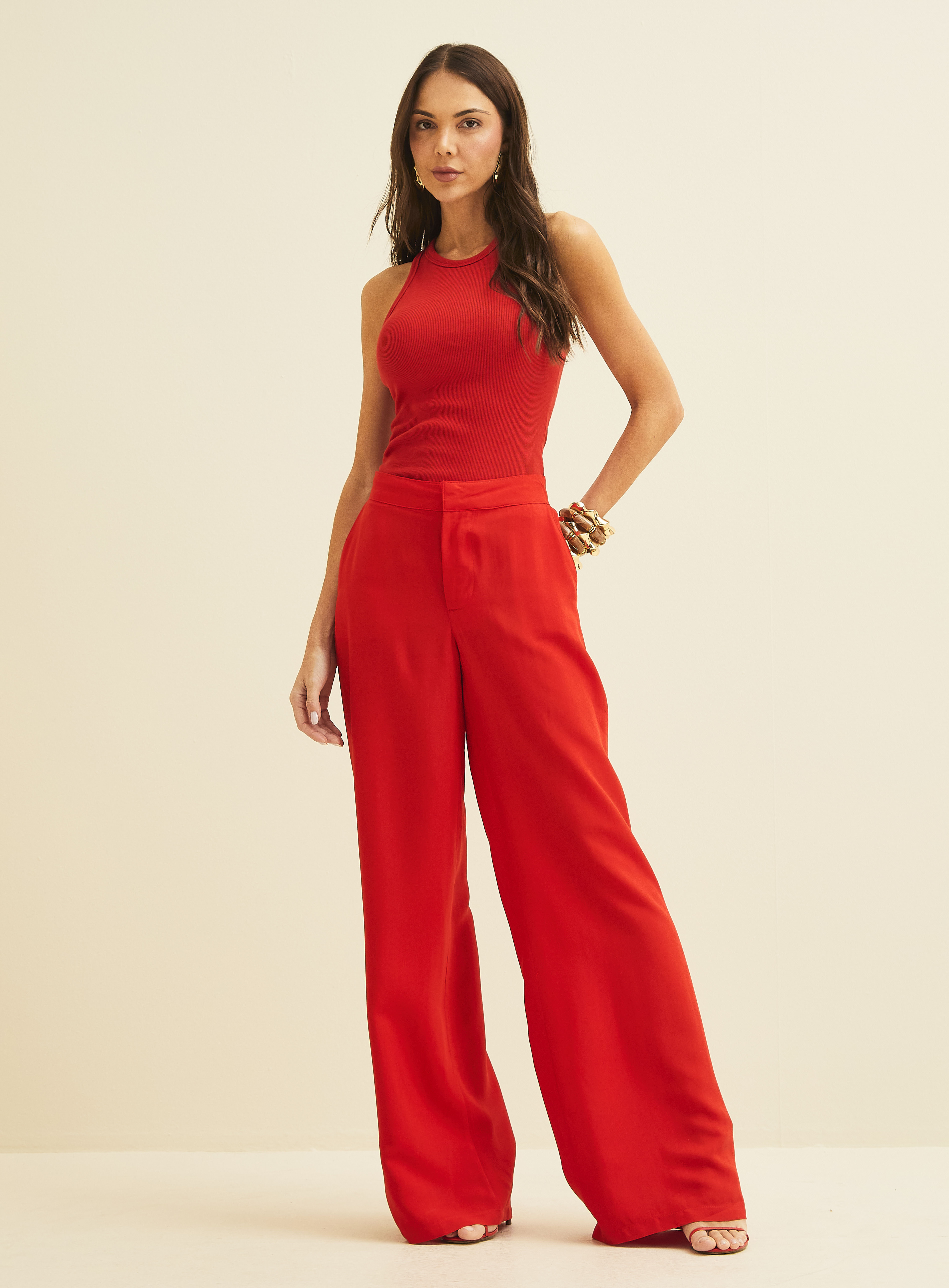 REGATA CANELADA G VERMELHO SPARKLY
