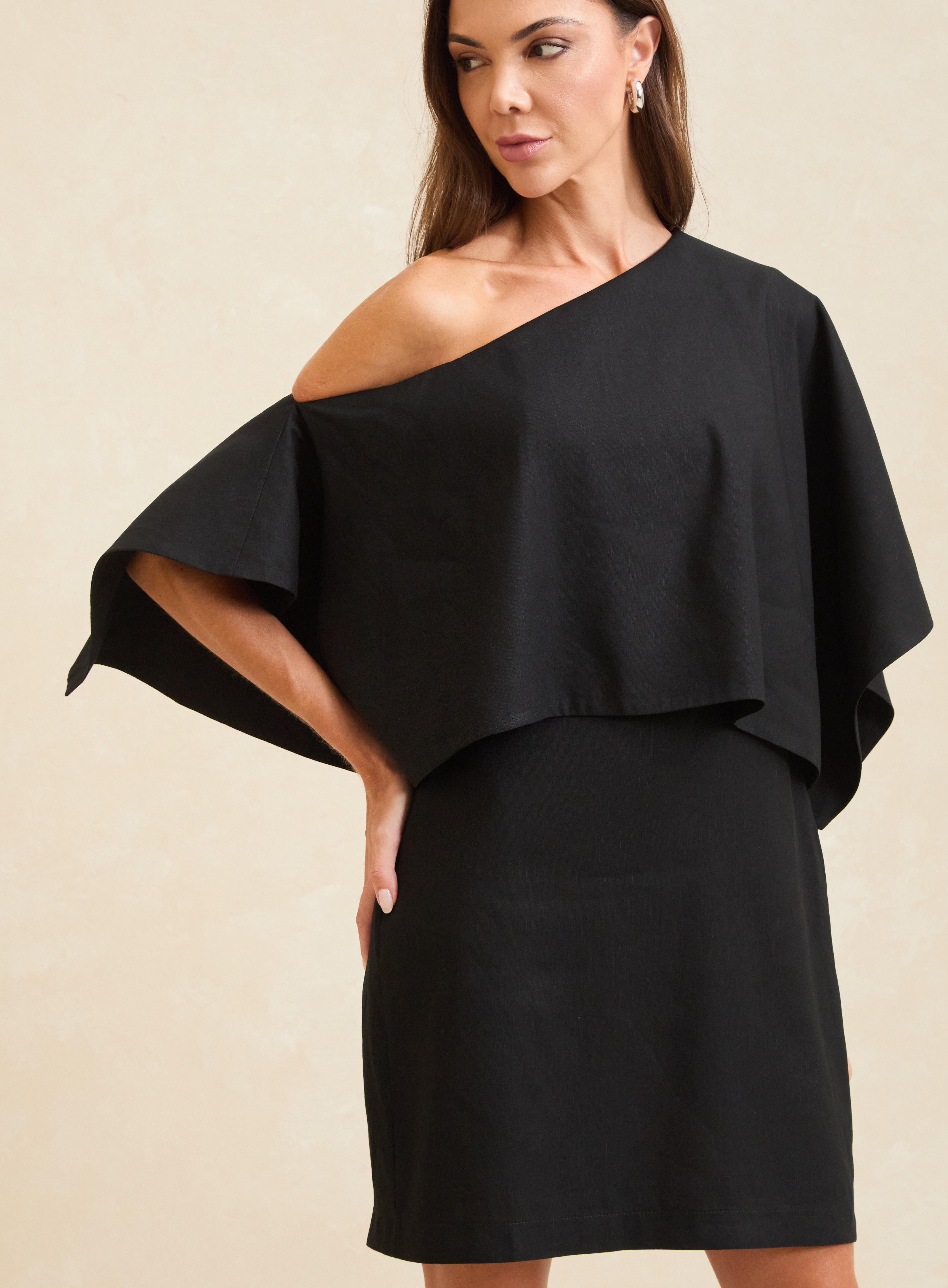 VESTIDO LINHO G PRETO