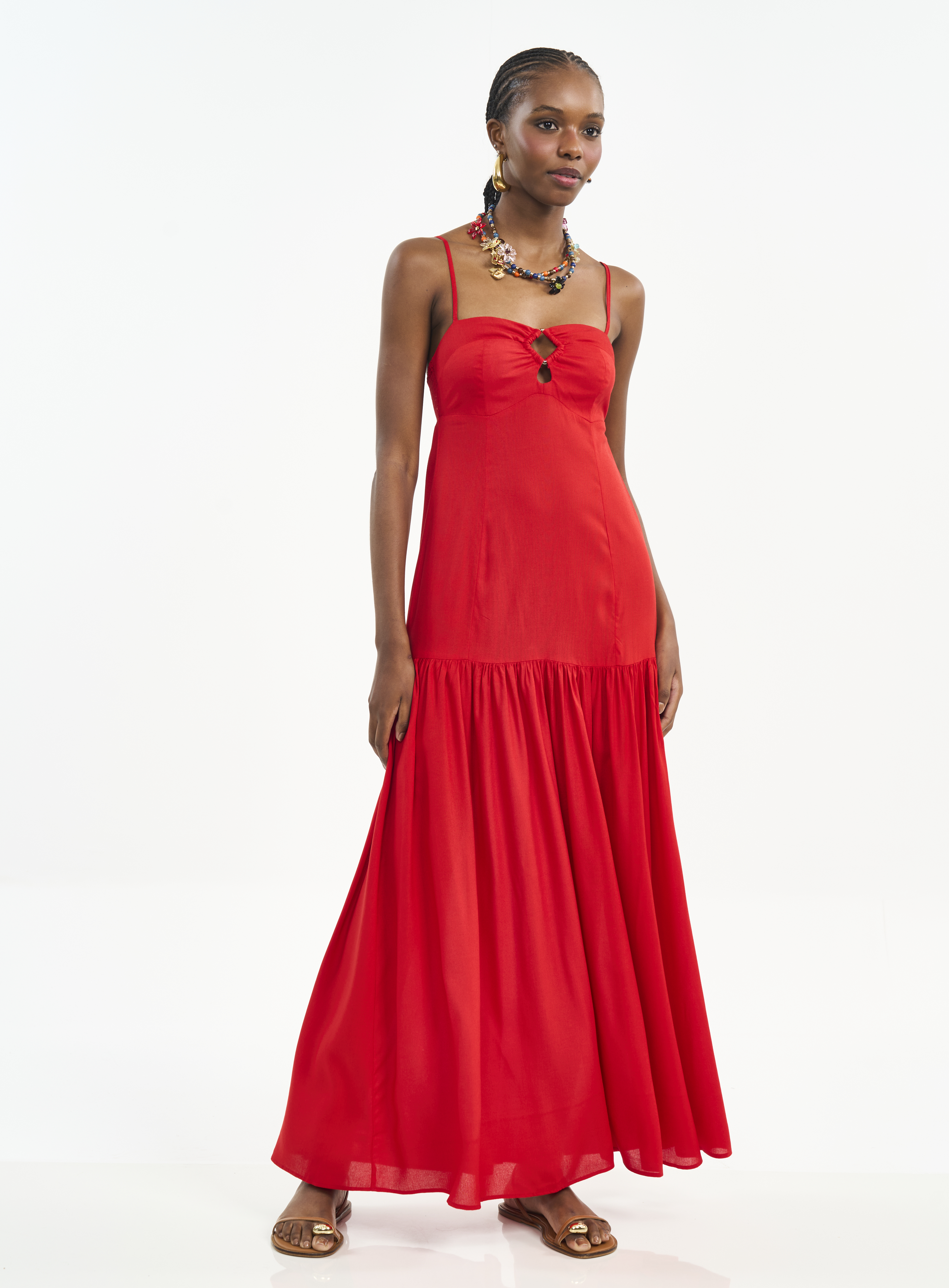 VESTIDO COLCCI P VERMELHO SPARKLY