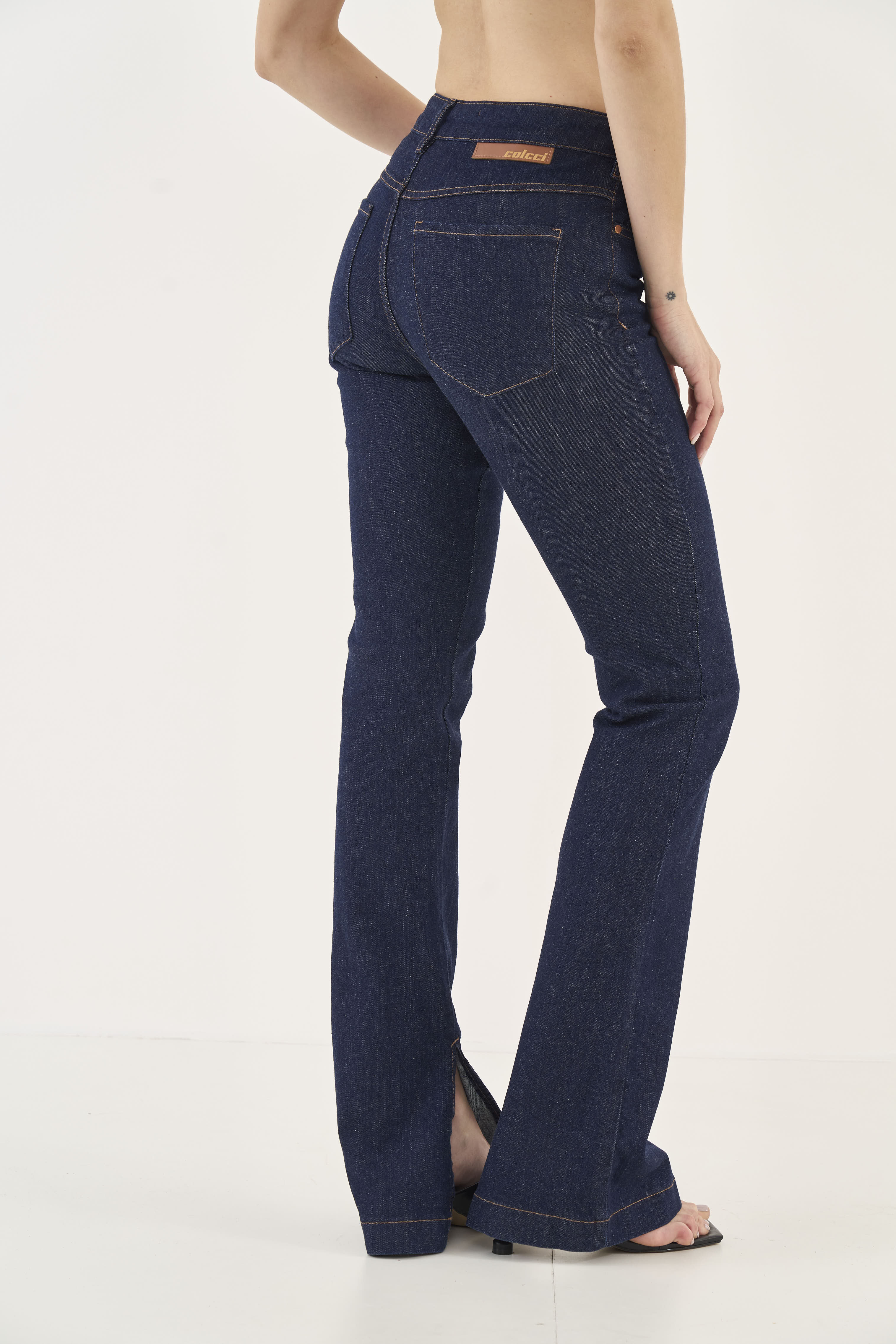 CALÇA JEANS BIA RETA 46 INDIGO